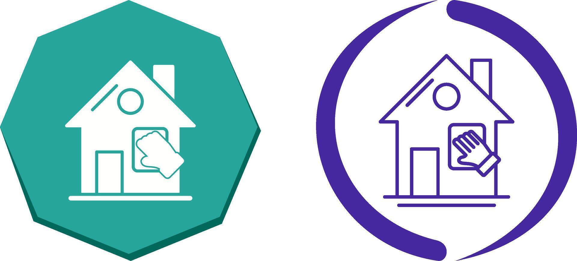 House Cleaning Icon Design vector