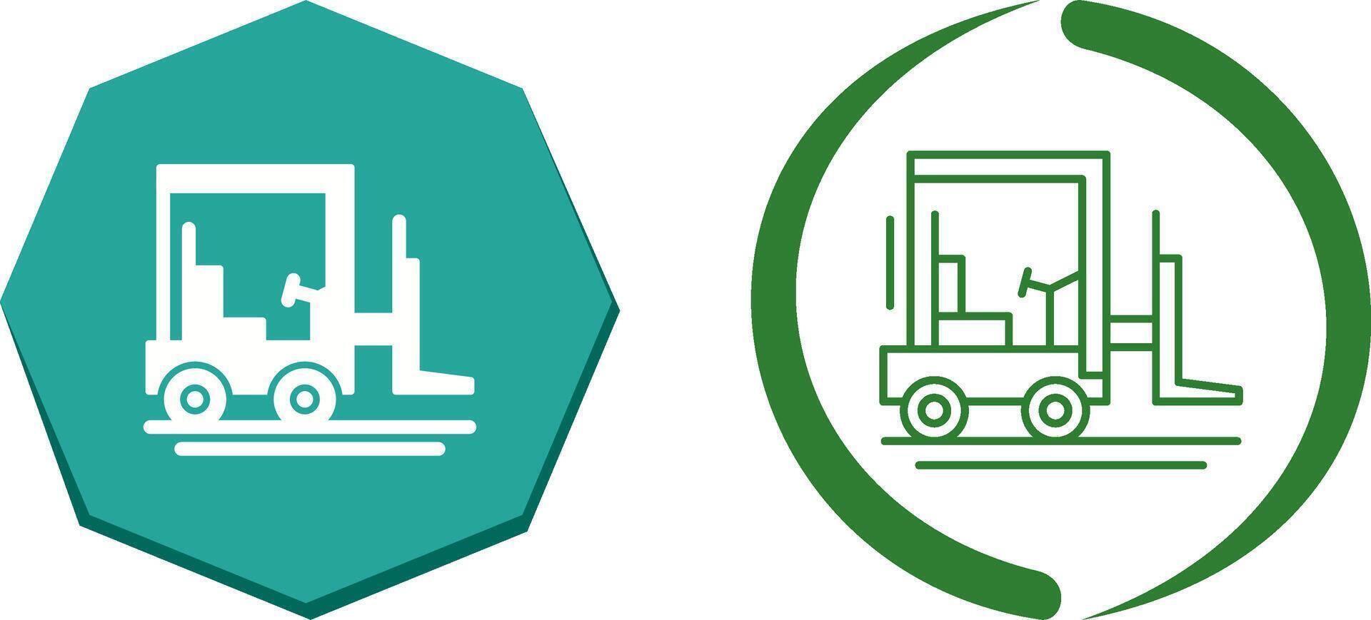 Forklift Icon Design vector