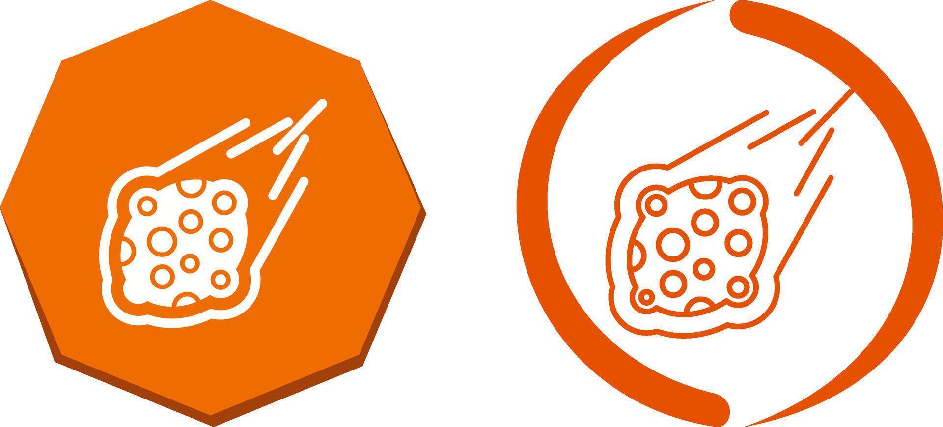 Meteorite Icon Design vector