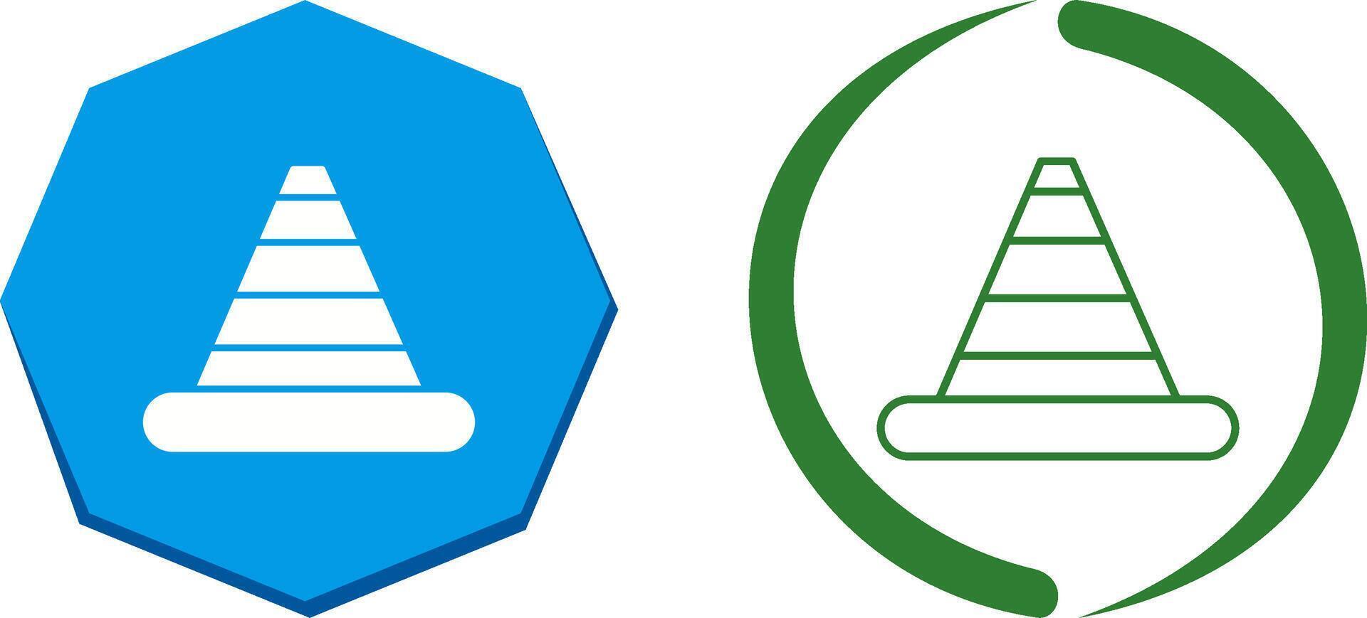 Traffic Cone Icon Design vector