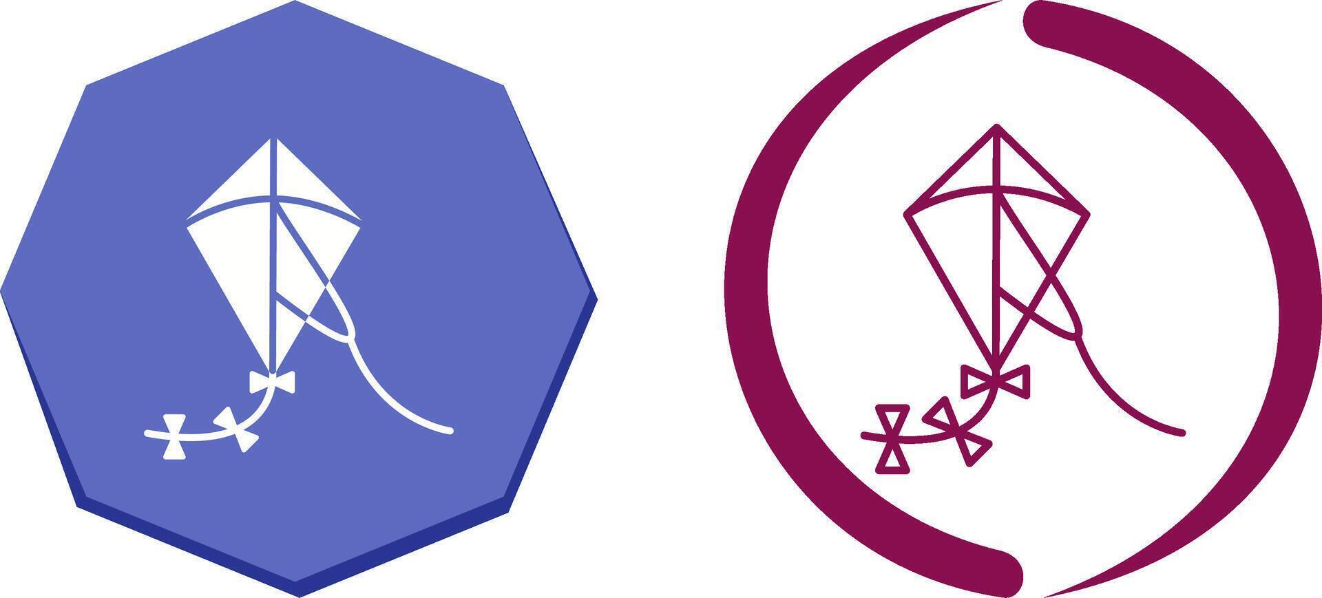 Kite Icon Design vector