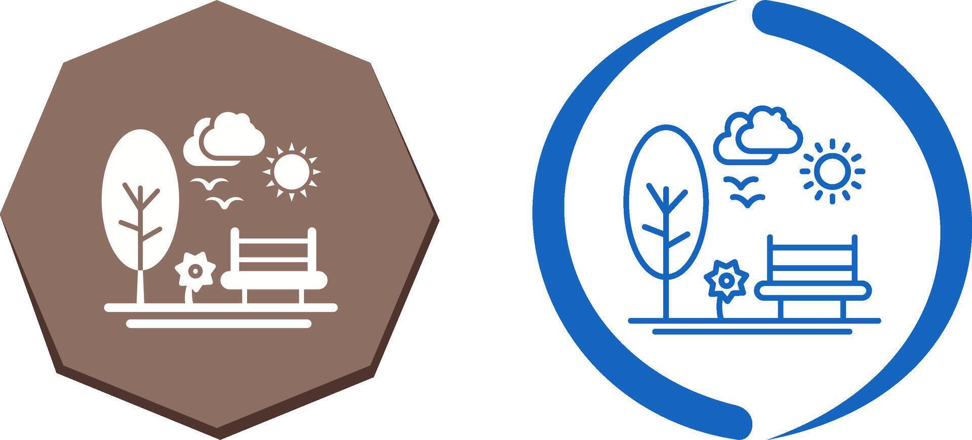 Park Icon Design vector
