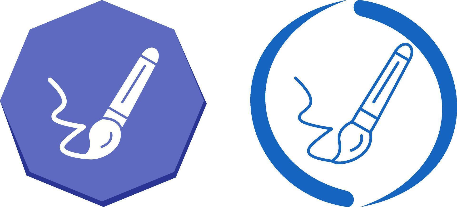 Paint Brush Icon Design vector