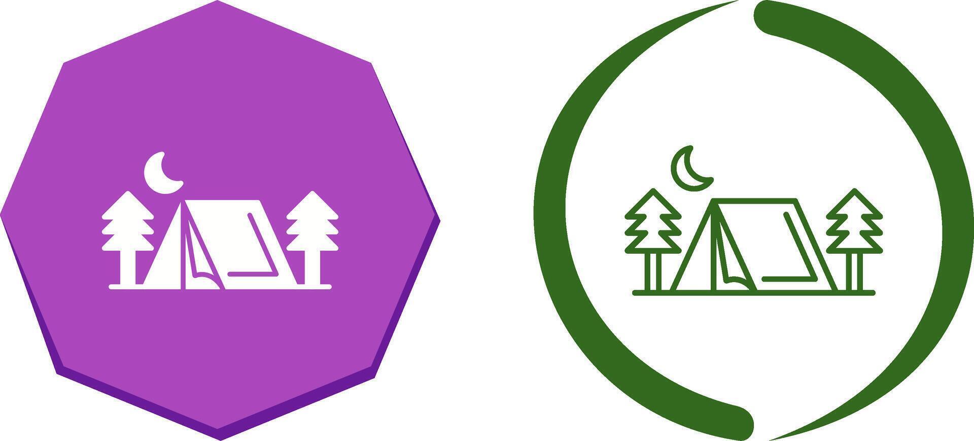 Tent Icon Design vector