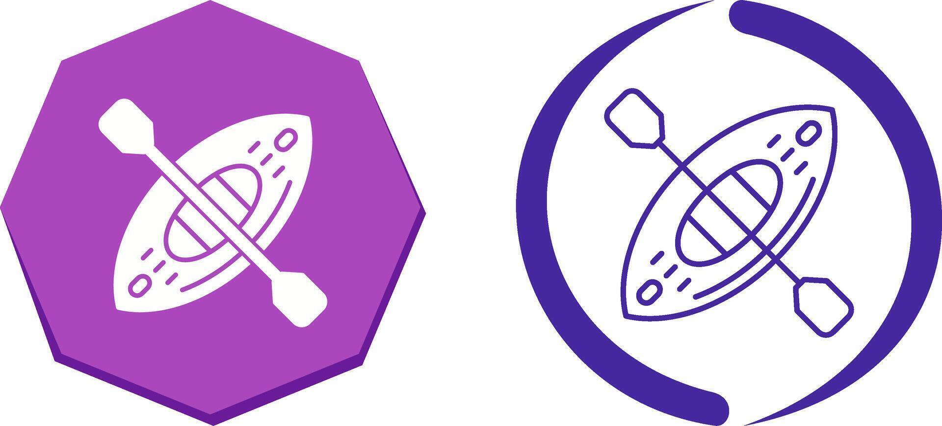 Kayak Icon Design vector