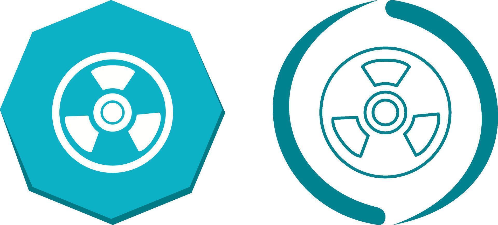 Nuclear Icon Design vector
