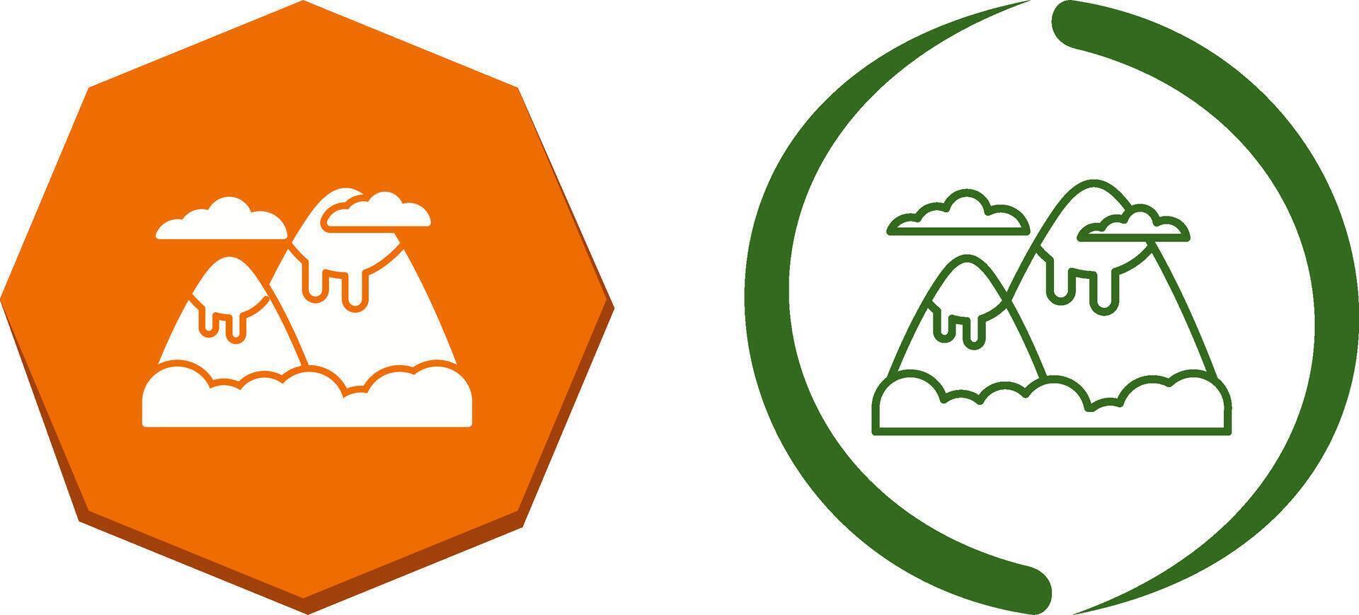 Mountain Icon Design vector