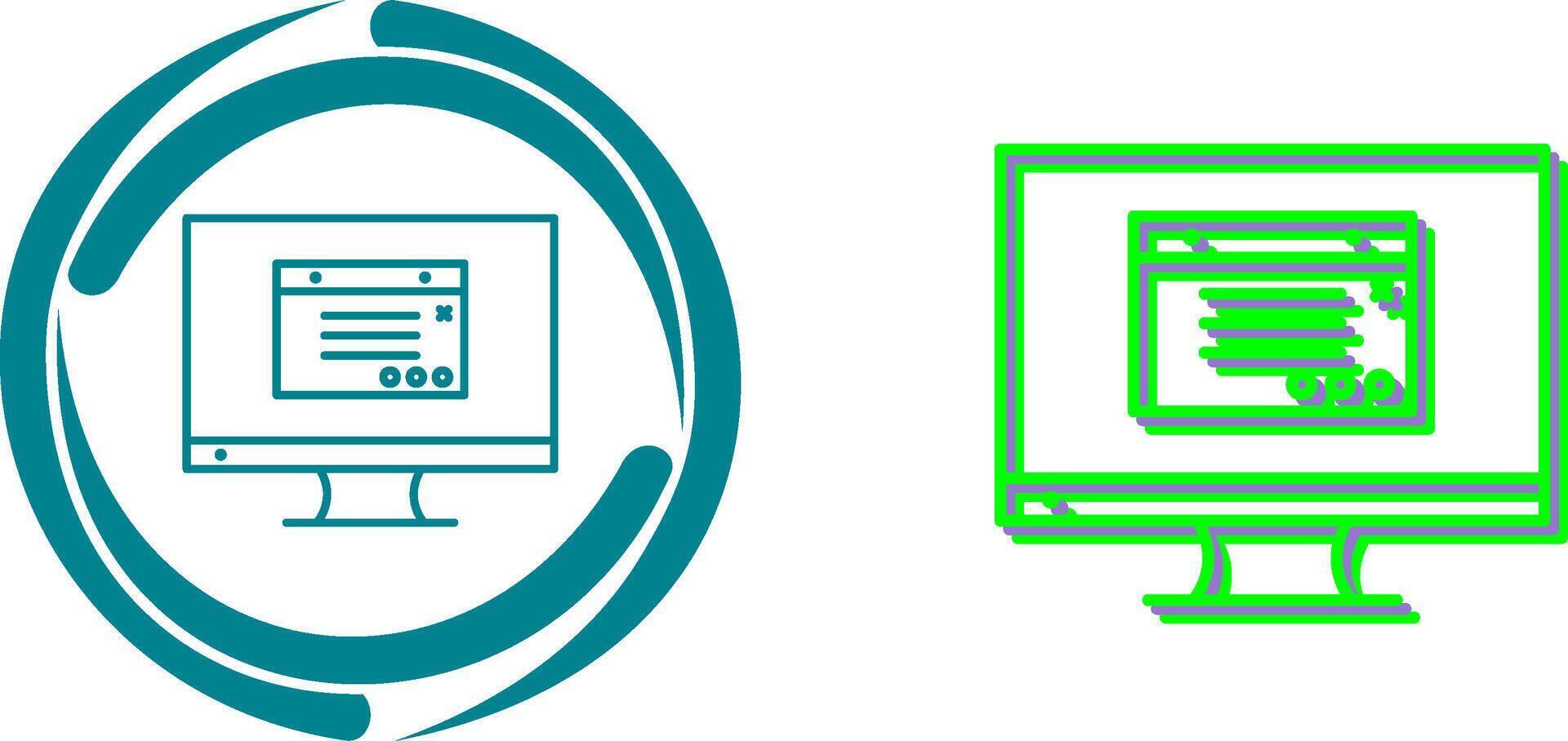Unique Internet Ads Icon Design vector
