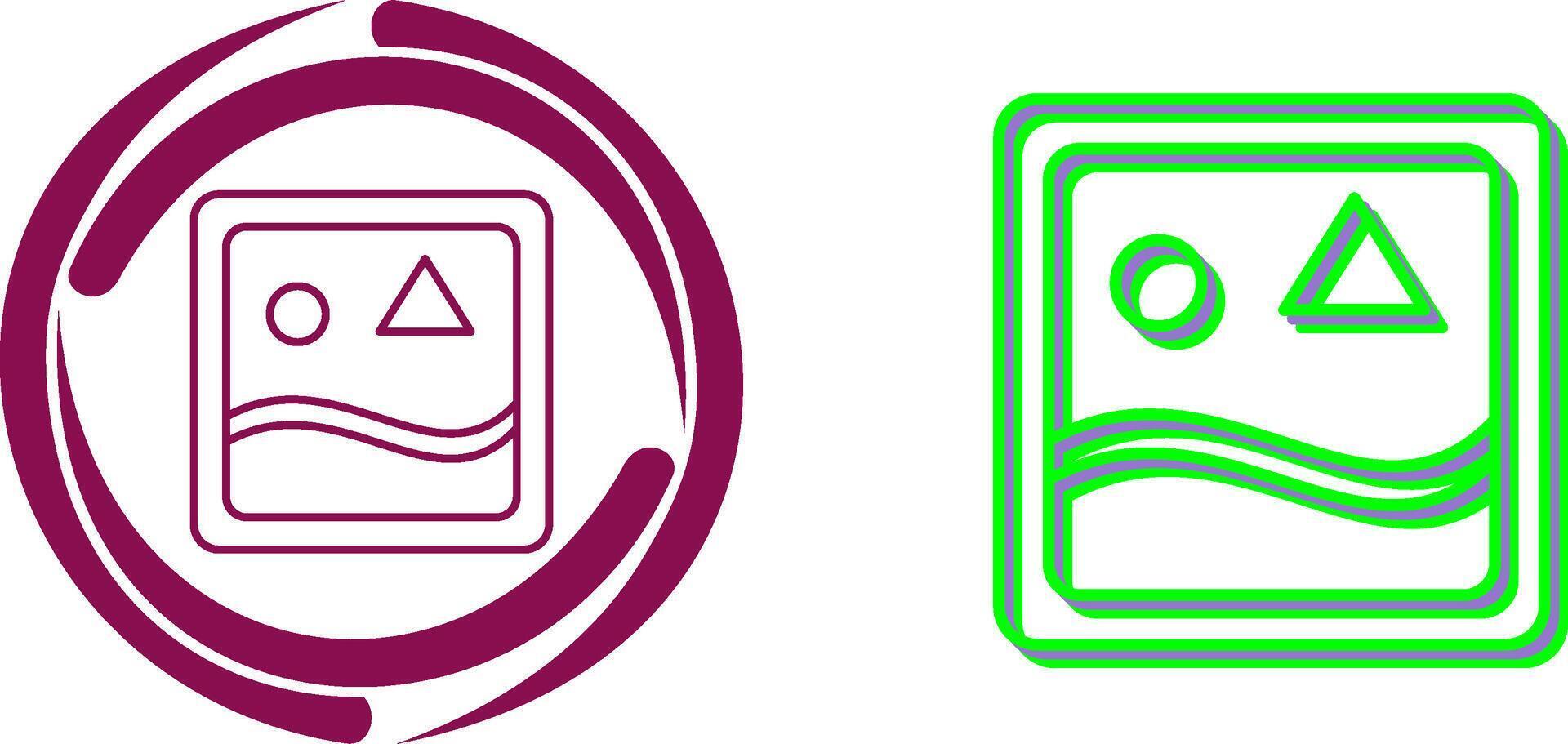 Unique Images Icon Design vector