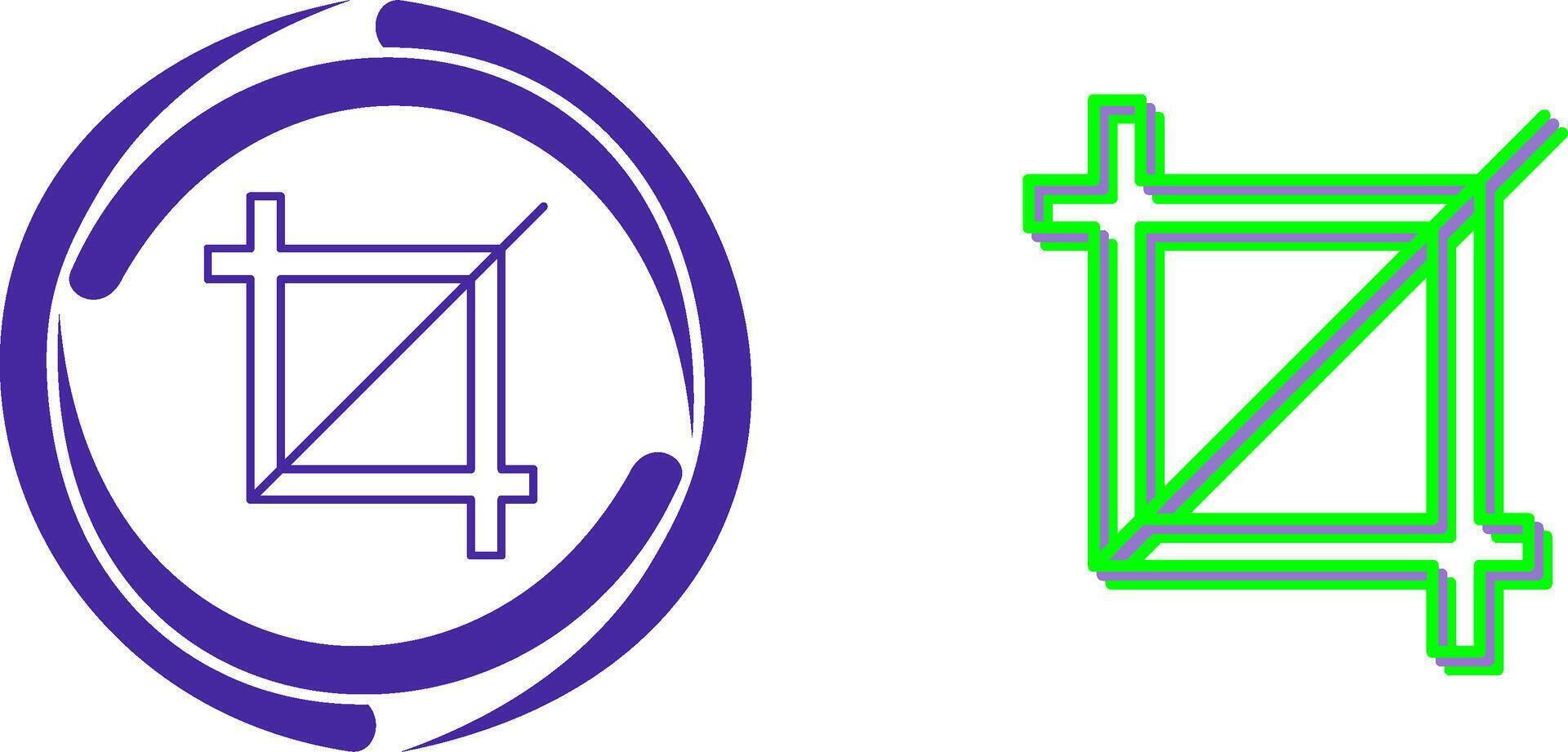 Unique Crop Icon Design vector