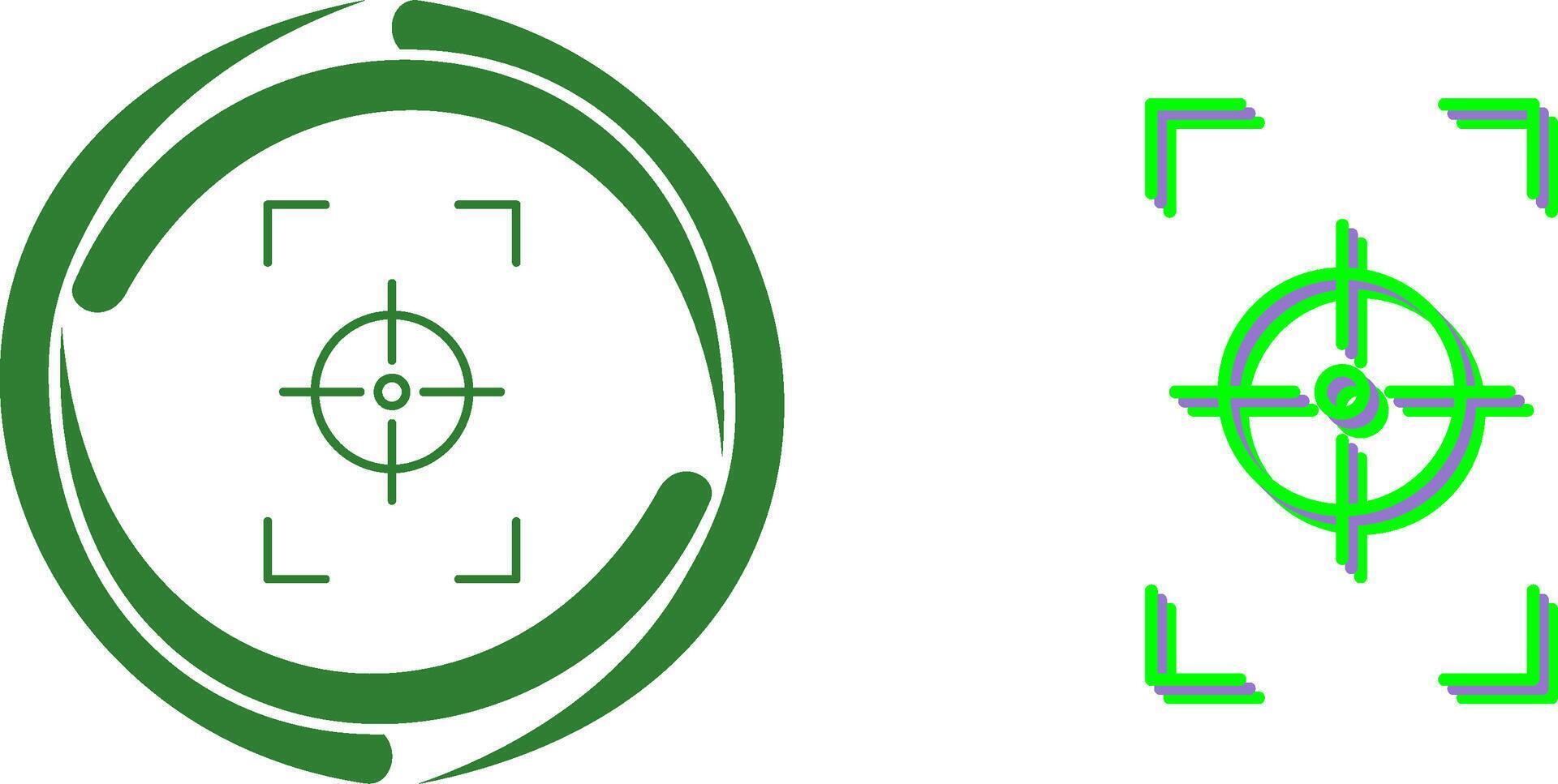 Unique Focus Vertical Icon Design vector