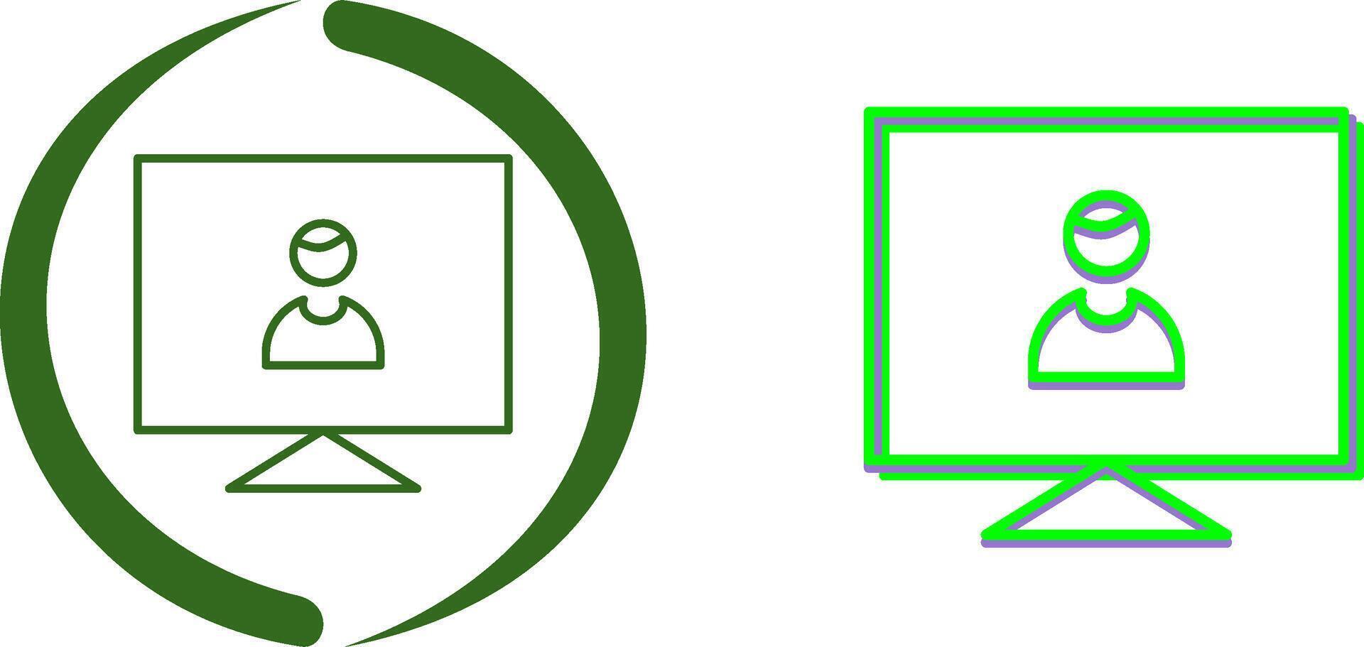 Male Visitor Icon Design vector