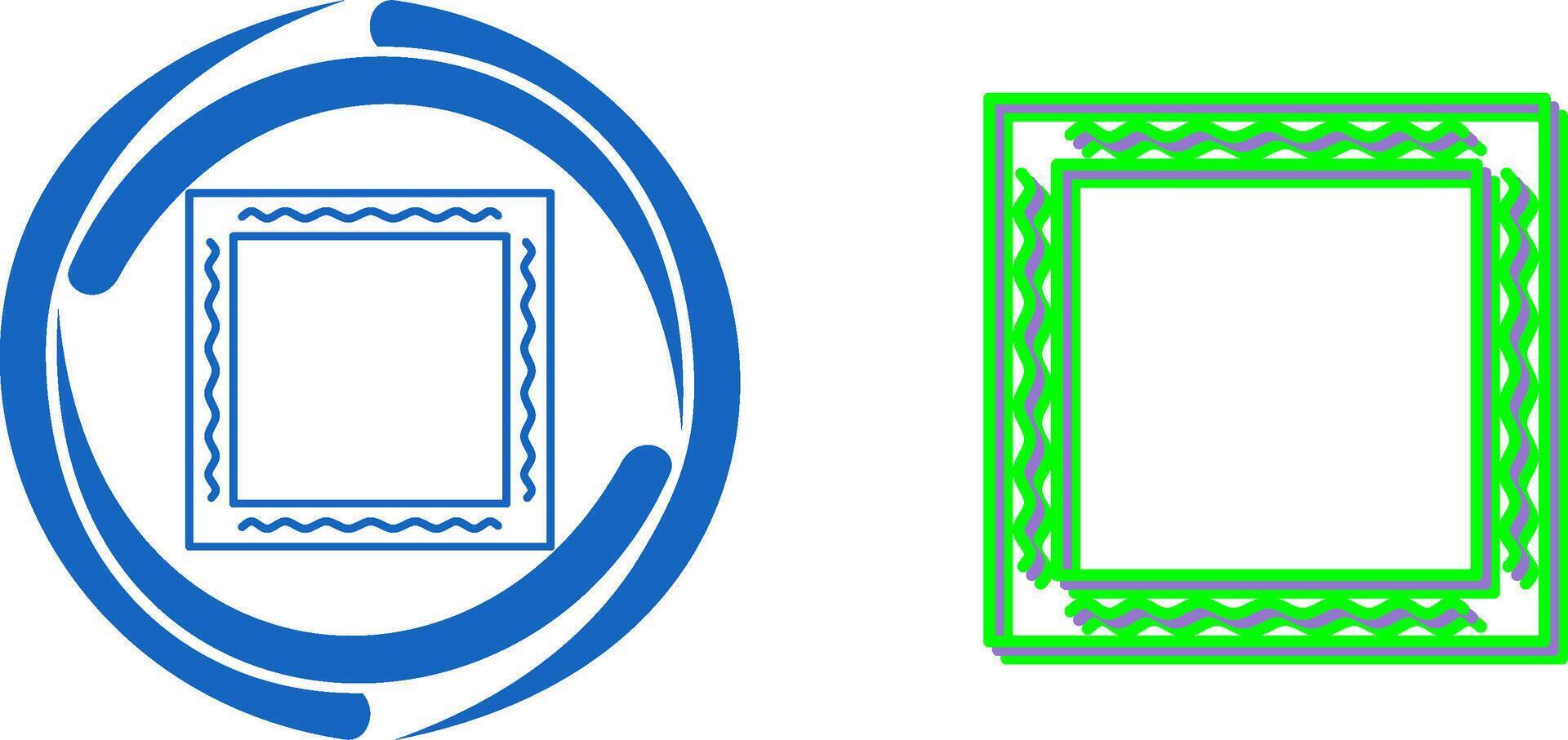 Unique Frame Icon Design vector