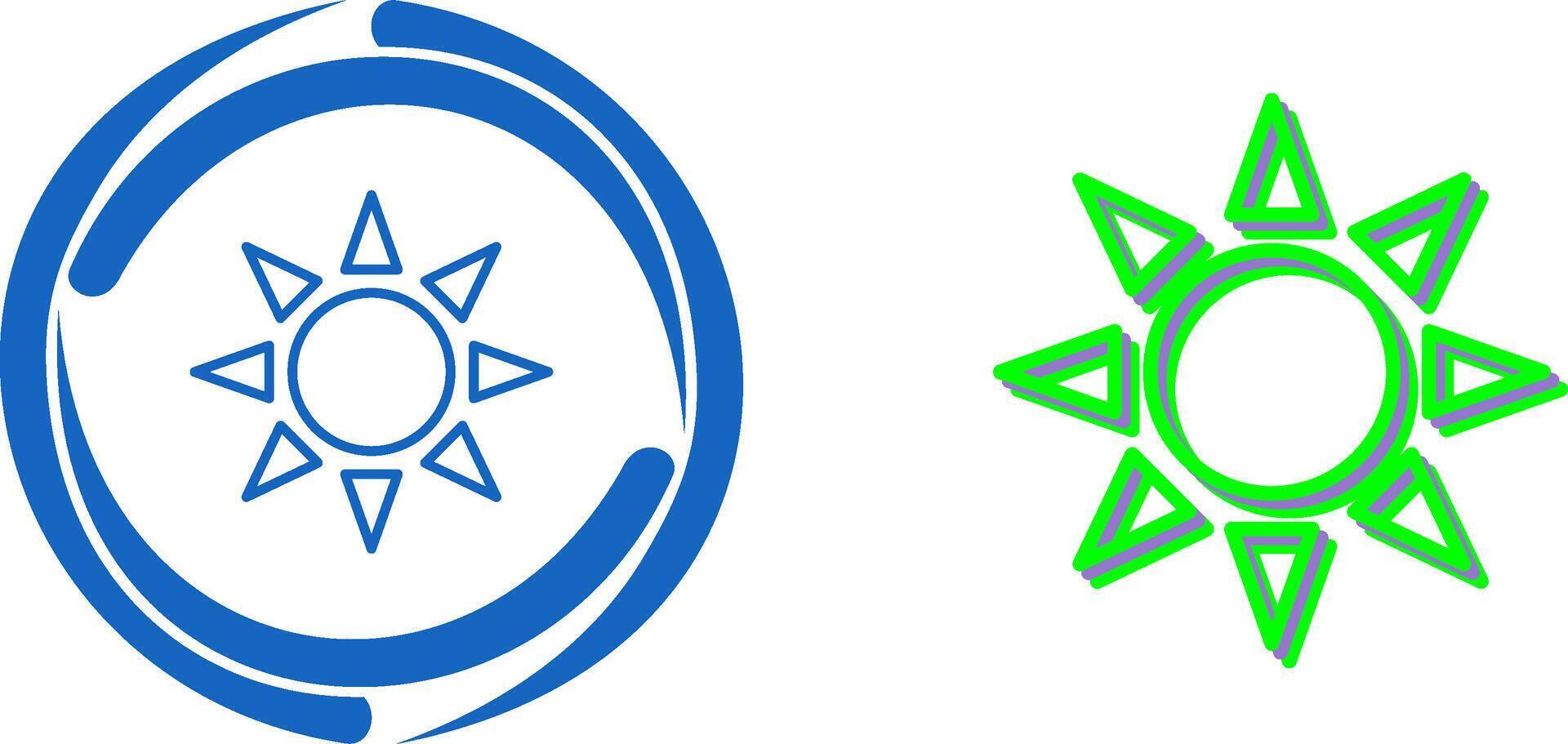 UV Radiation Icon Design vector