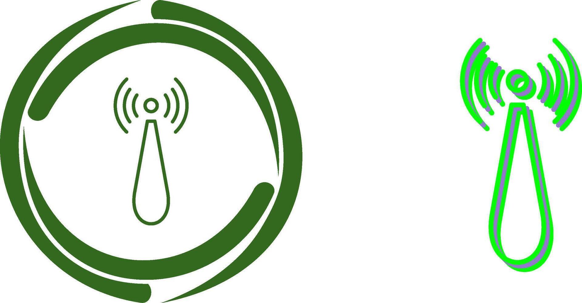 Non Ionizing Radiation Icon Design vector