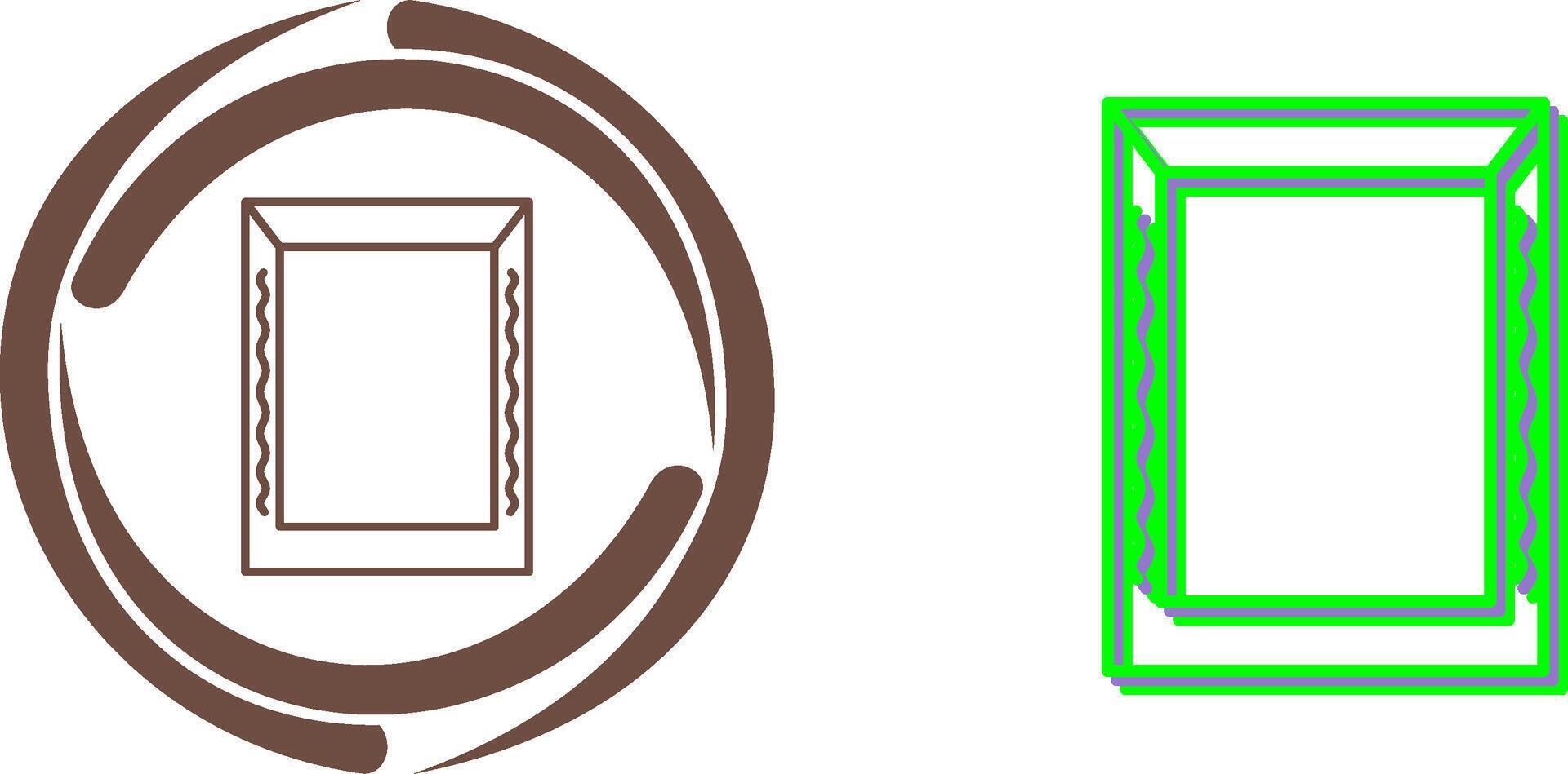 Unique Frame Icon Design vector