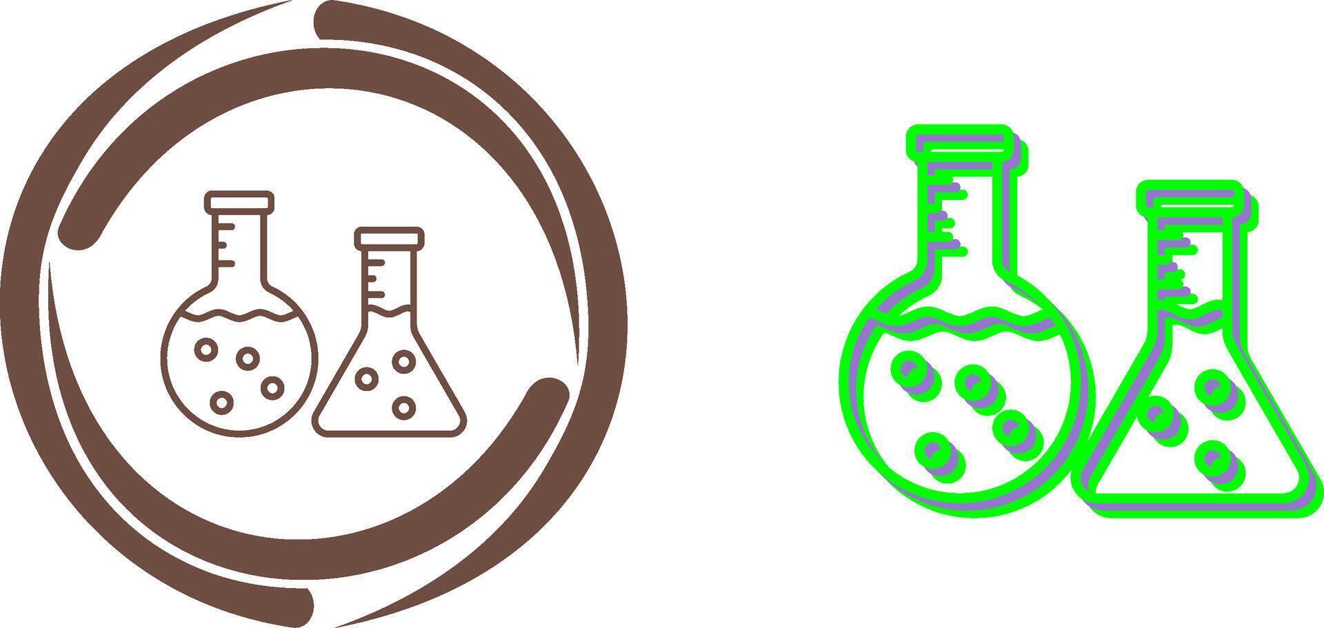 Flask Icon Design vector