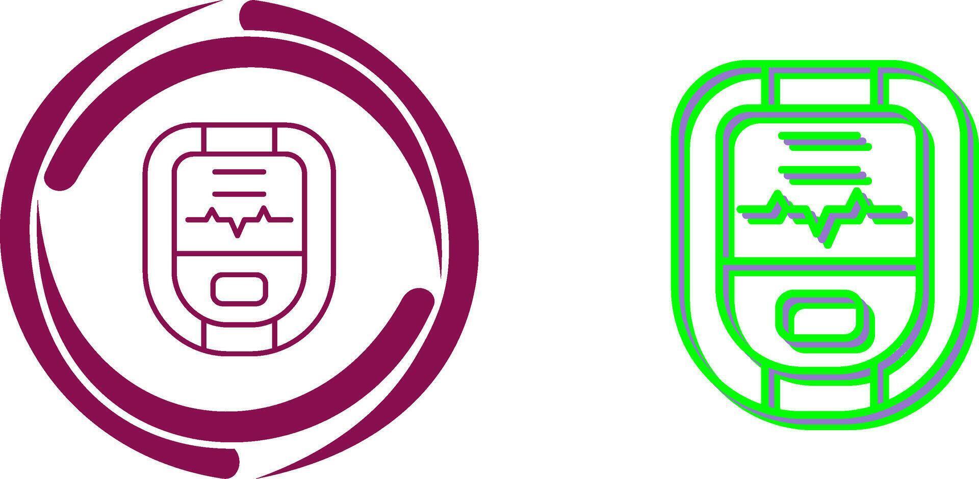 Oximeter Icon Design vector