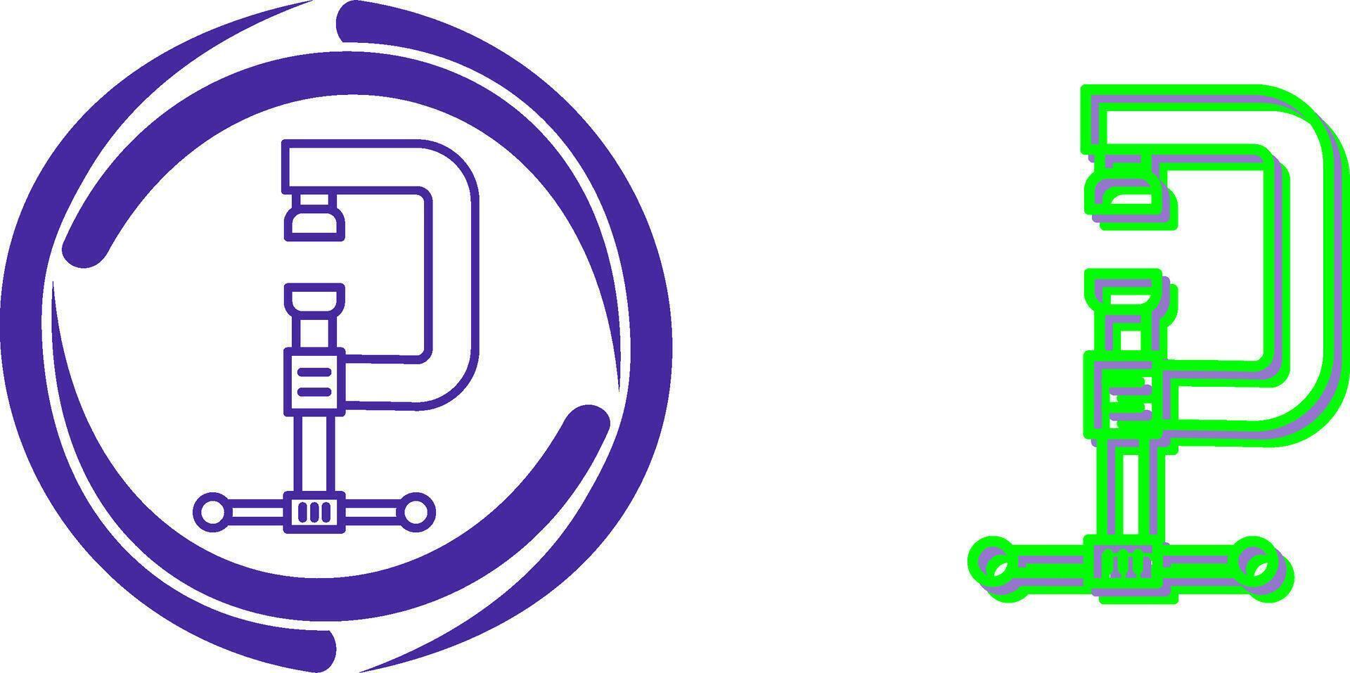 Clamp Icon Design vector