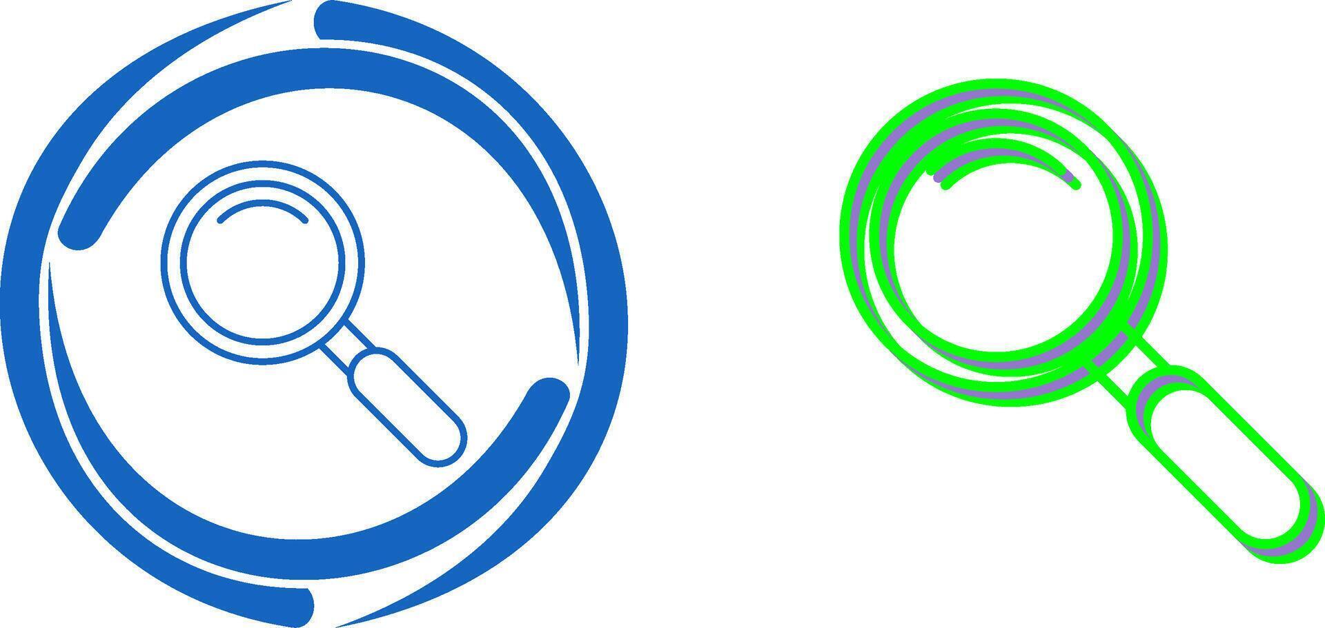 Magnifiying Glass Icon Design vector