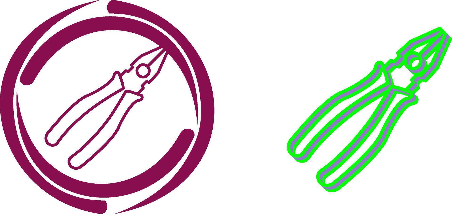 Pliers Icon Design vector