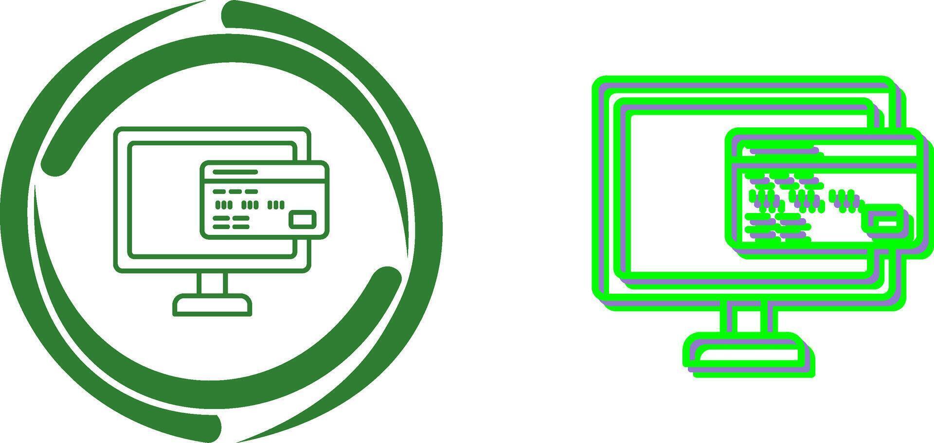 Online Payment Icon Design vector