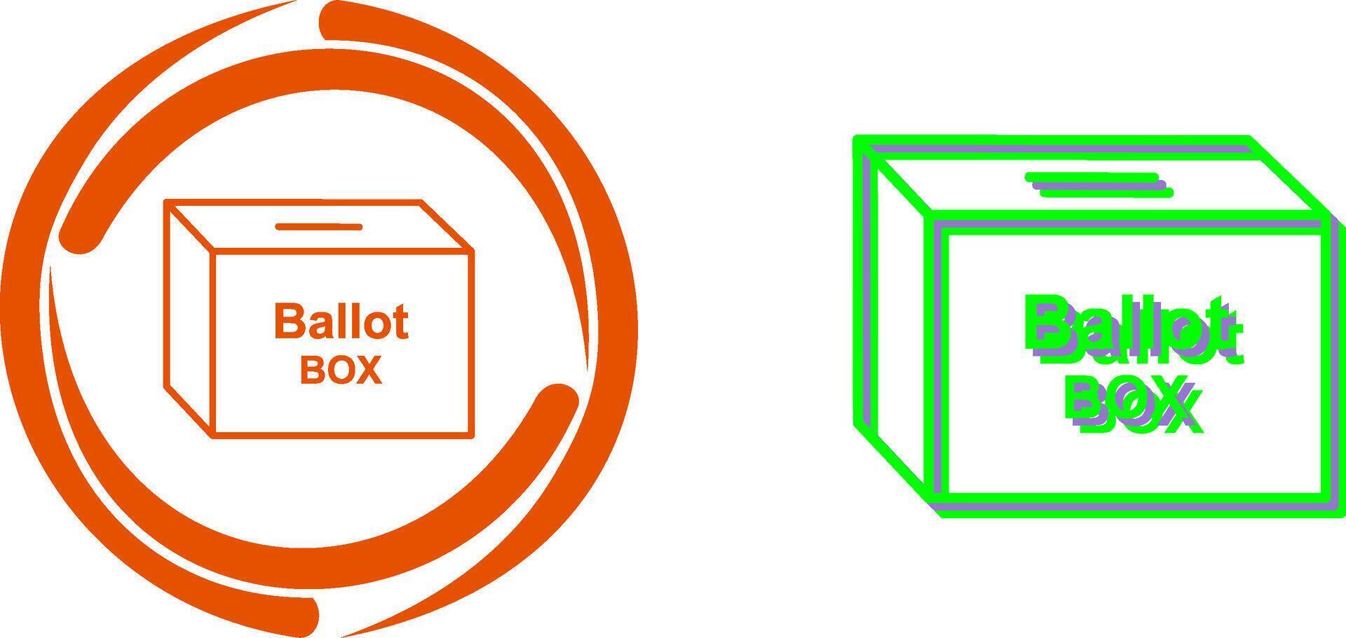 Ballot Box Icon Design vector