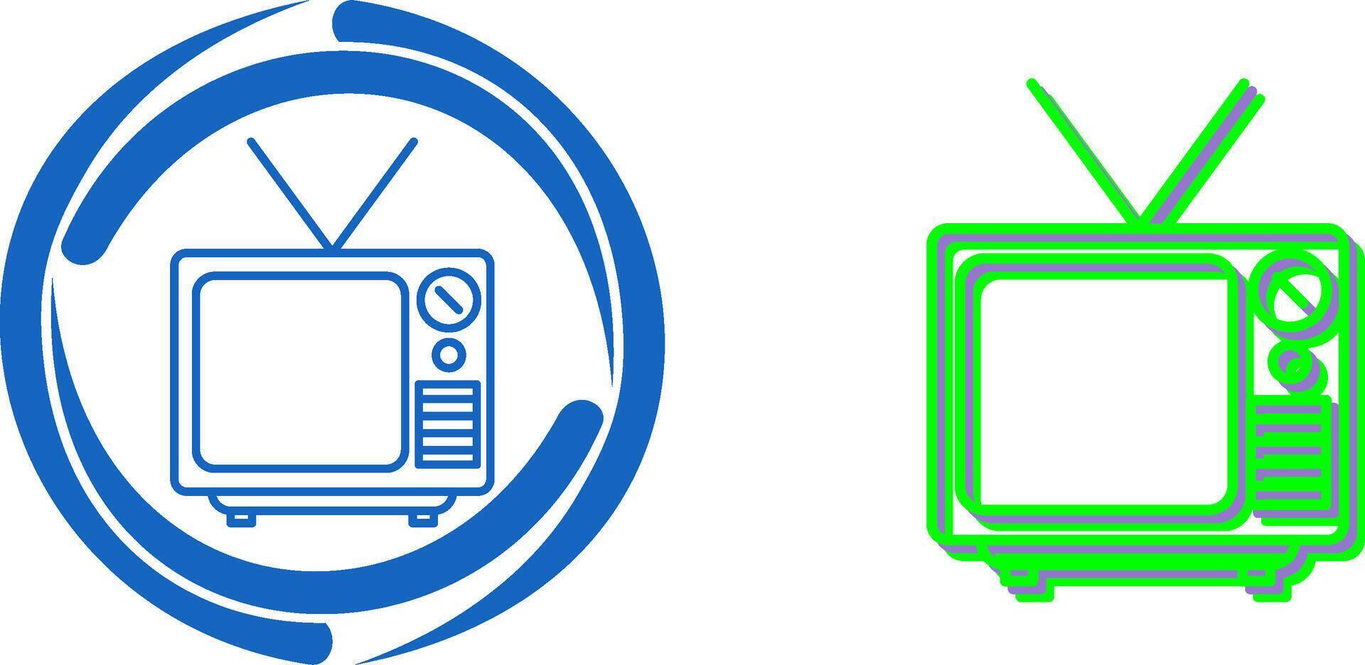 Television Broadcast Icon Design vector