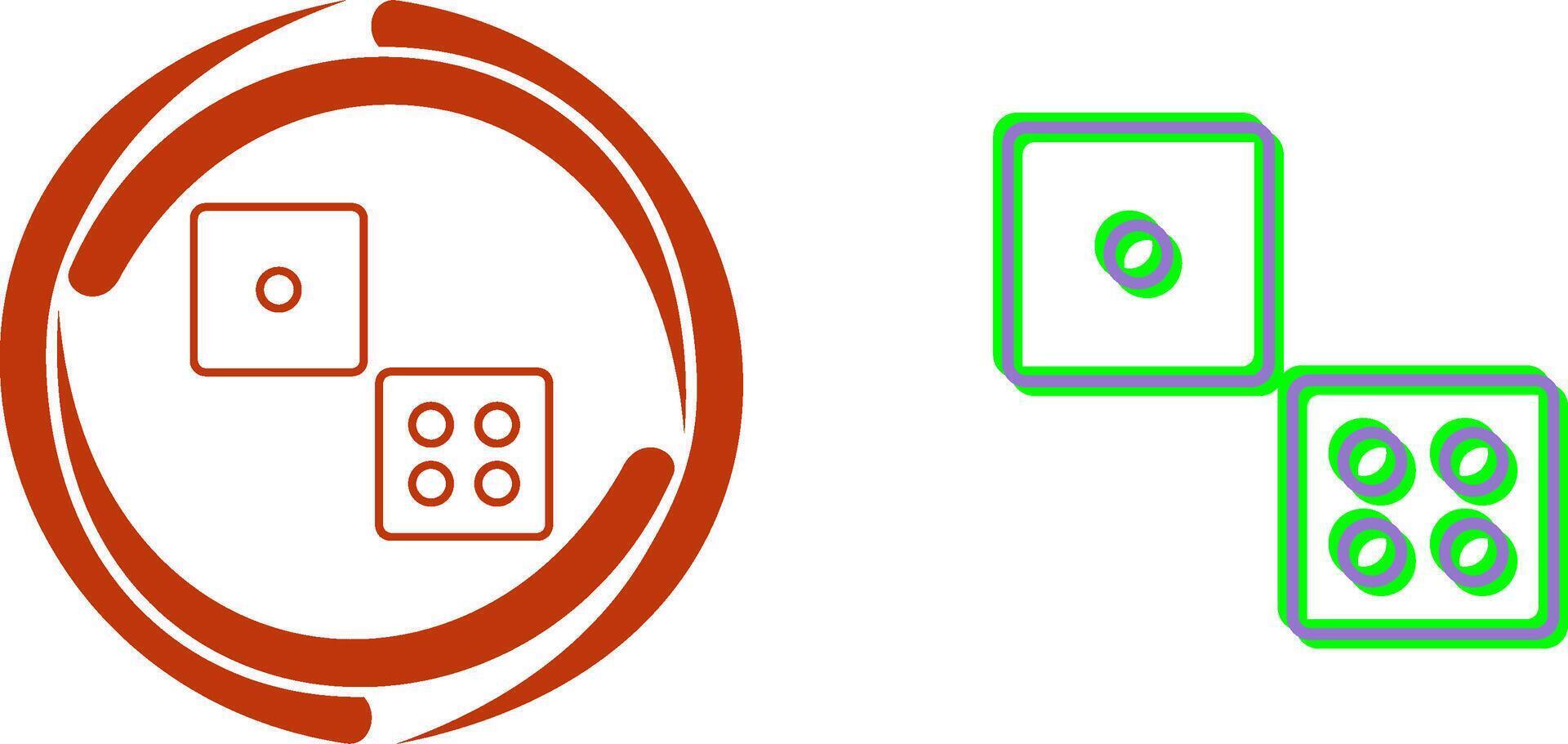 Dice Icon Design vector