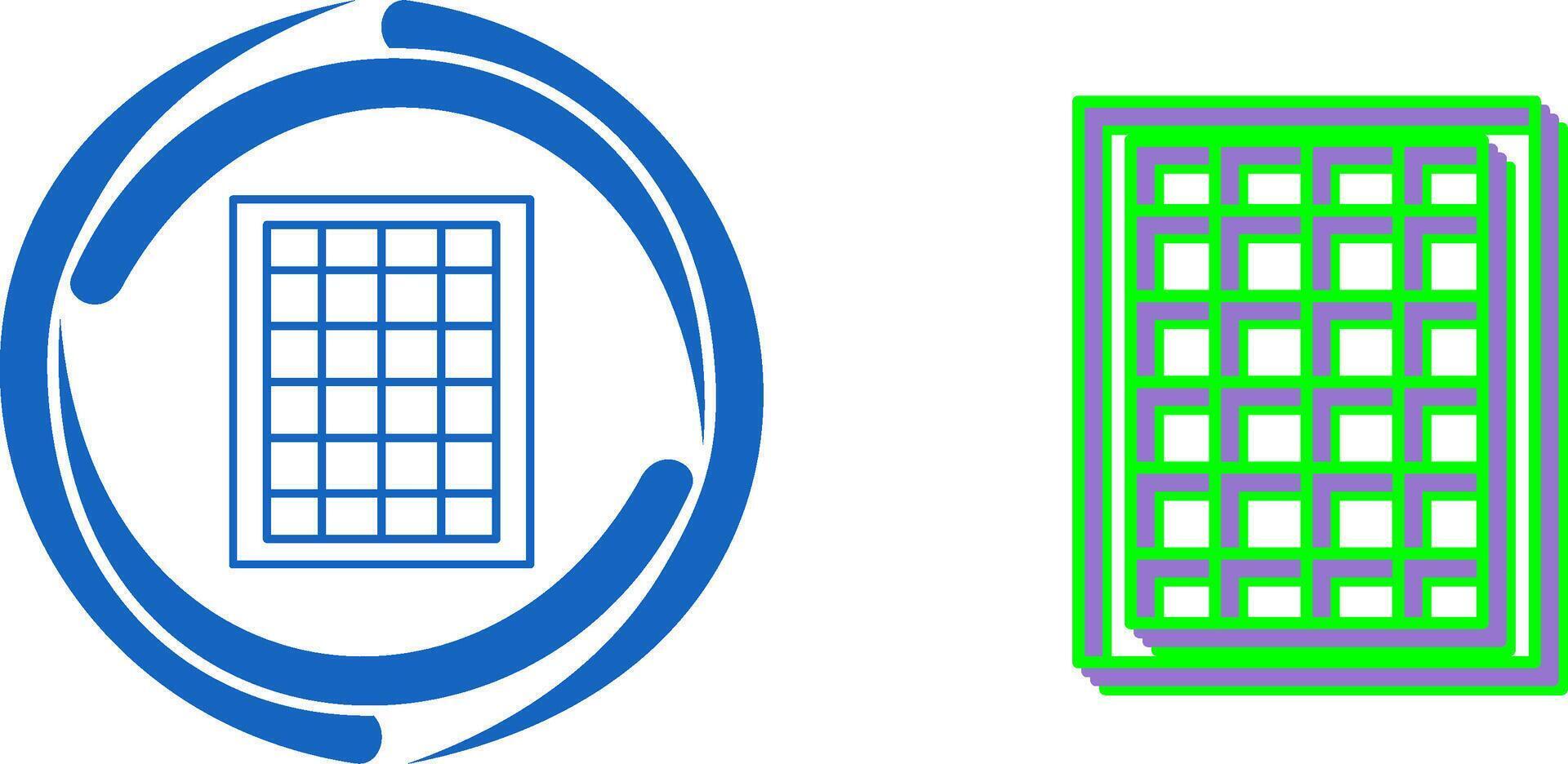 Table of Rates Icon Design vector