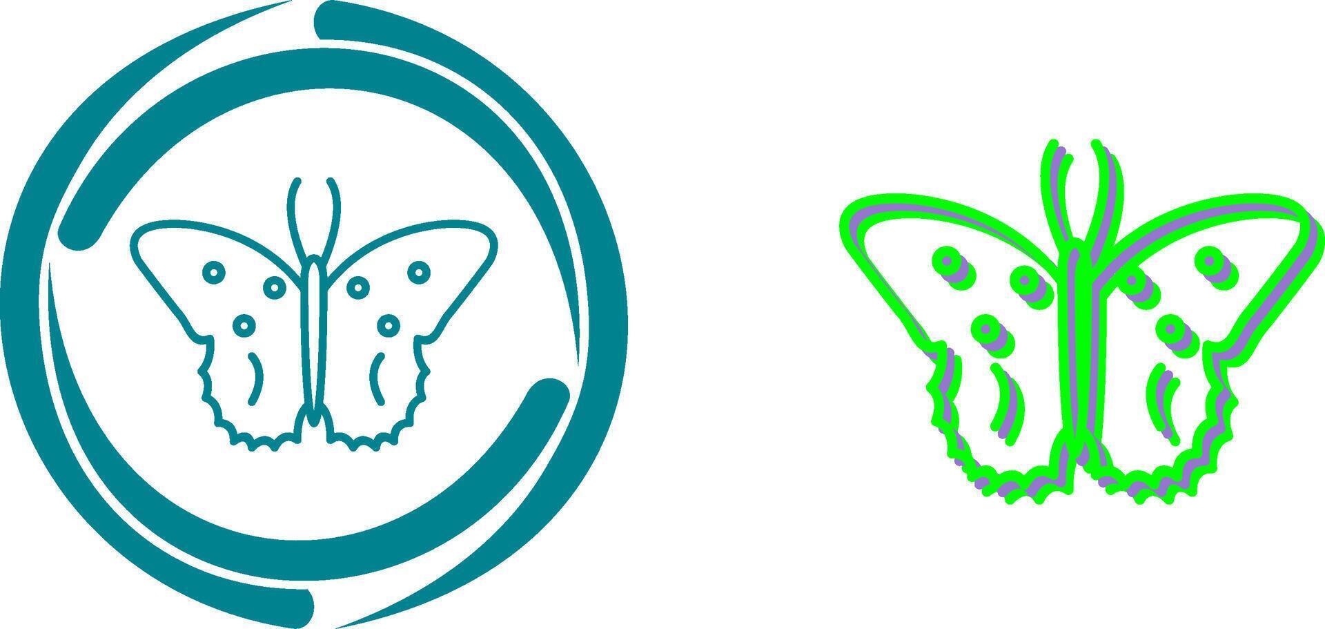 diseño de icono de mariposa vector