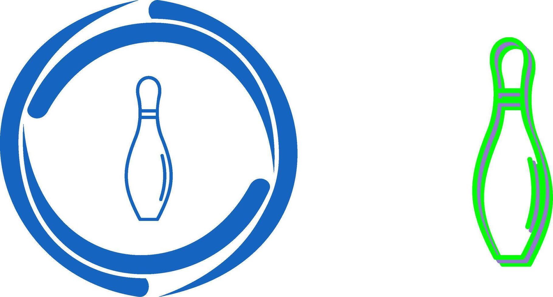 Bowling Pin Icon Design vector