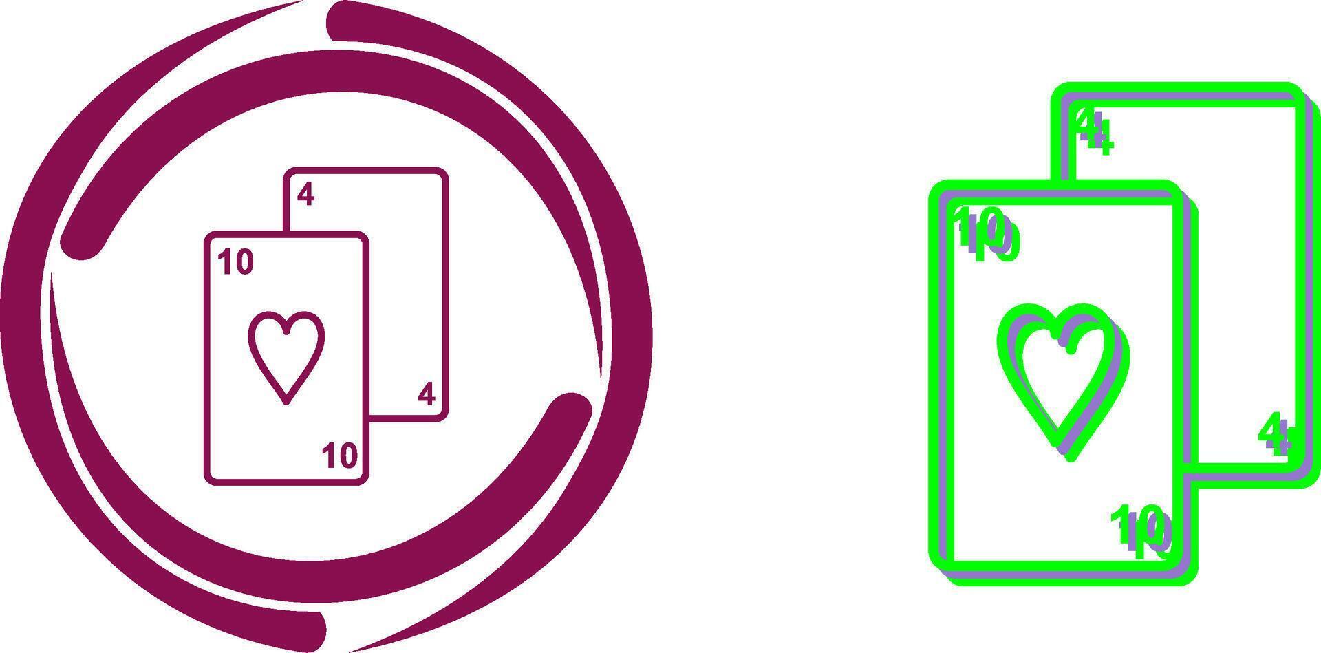Playing Cards Icon Design vector