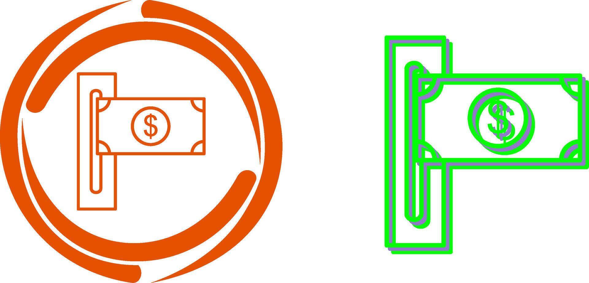 Slot of Bills Icon Design vector