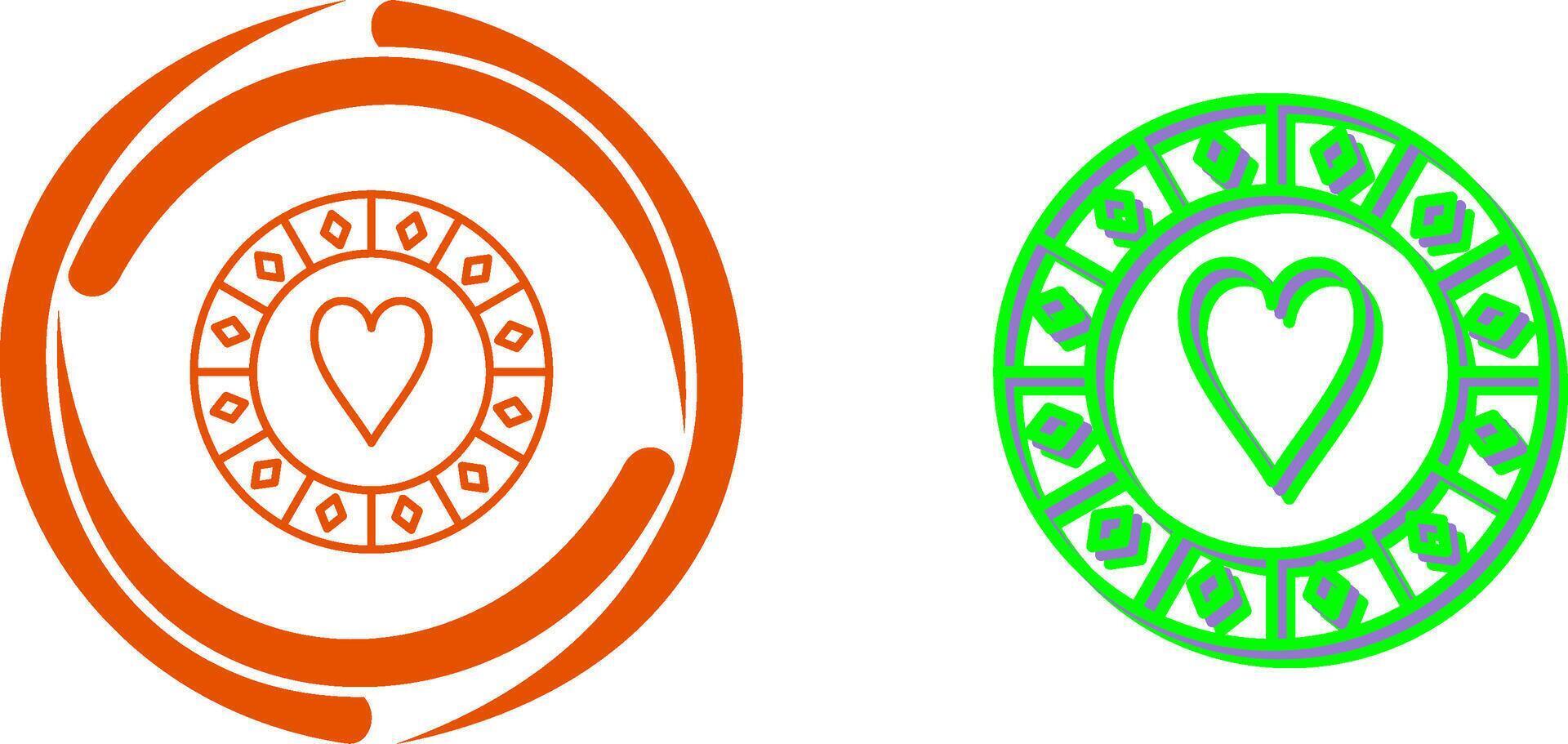Casino Chips Icon Design vector