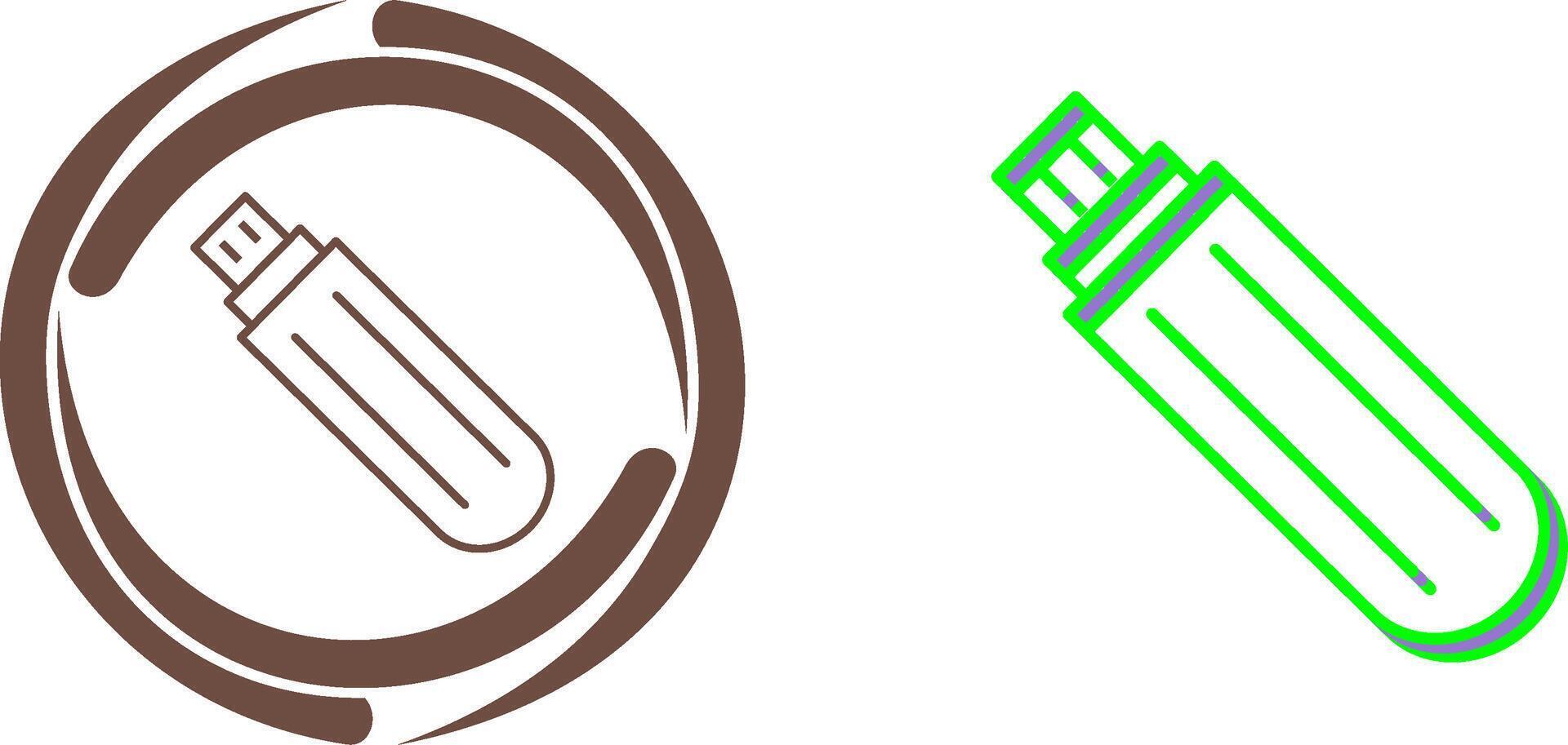 Unique USB Drive Icon Design vector