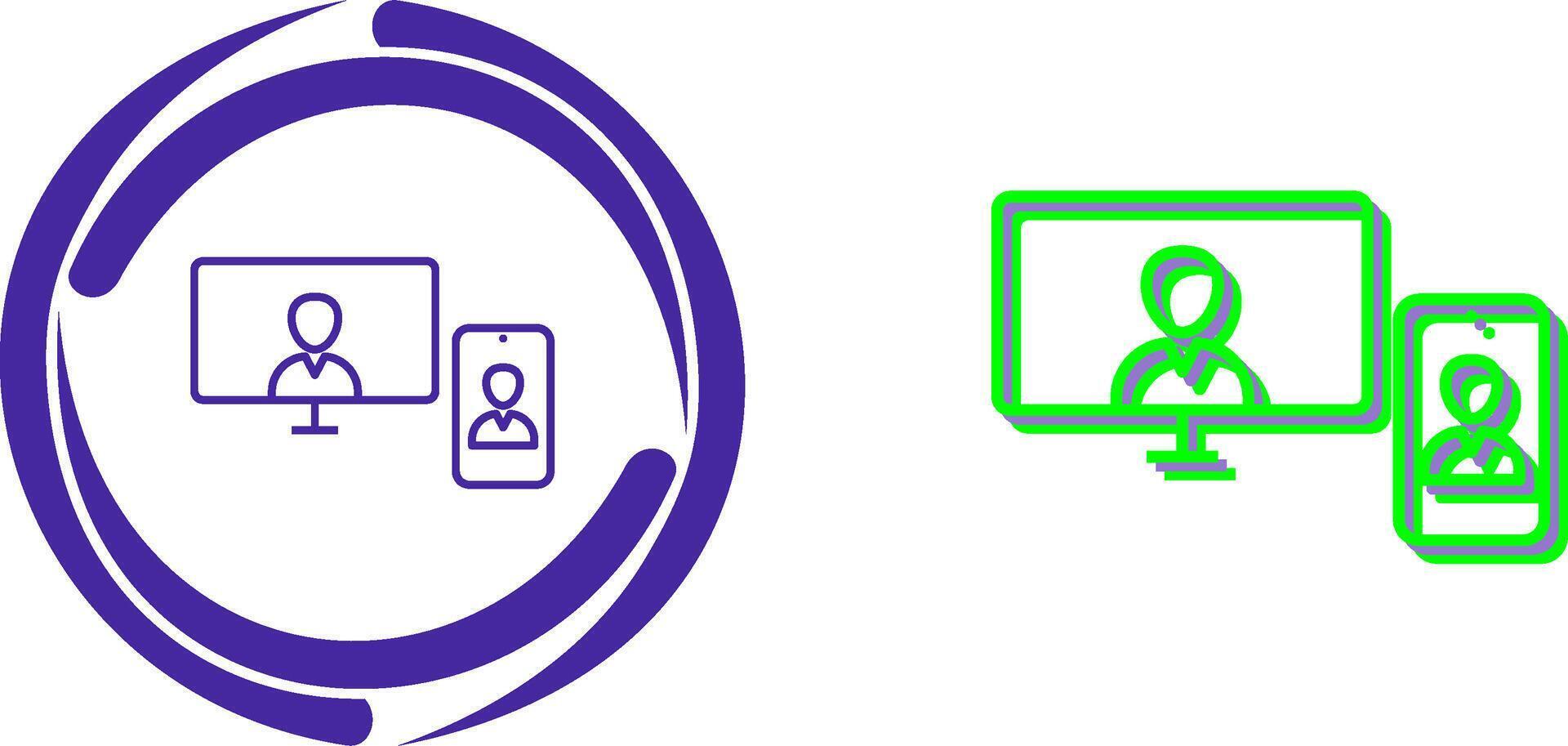 Unique Call Icon Design vector