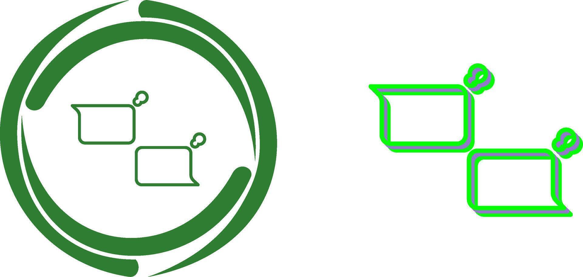 Unique Chatting Icon Design vector