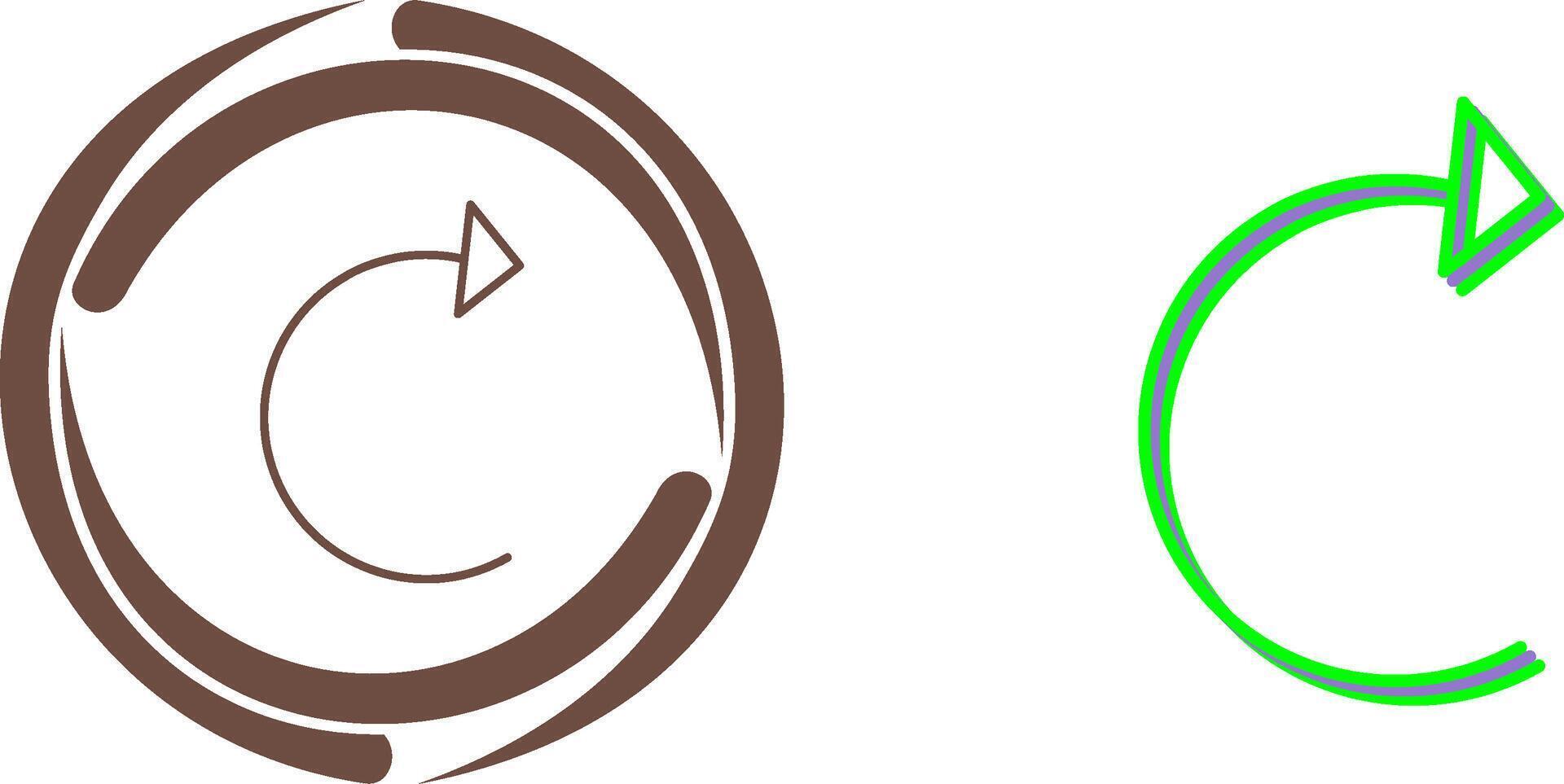 Unique Reload Icon Design vector