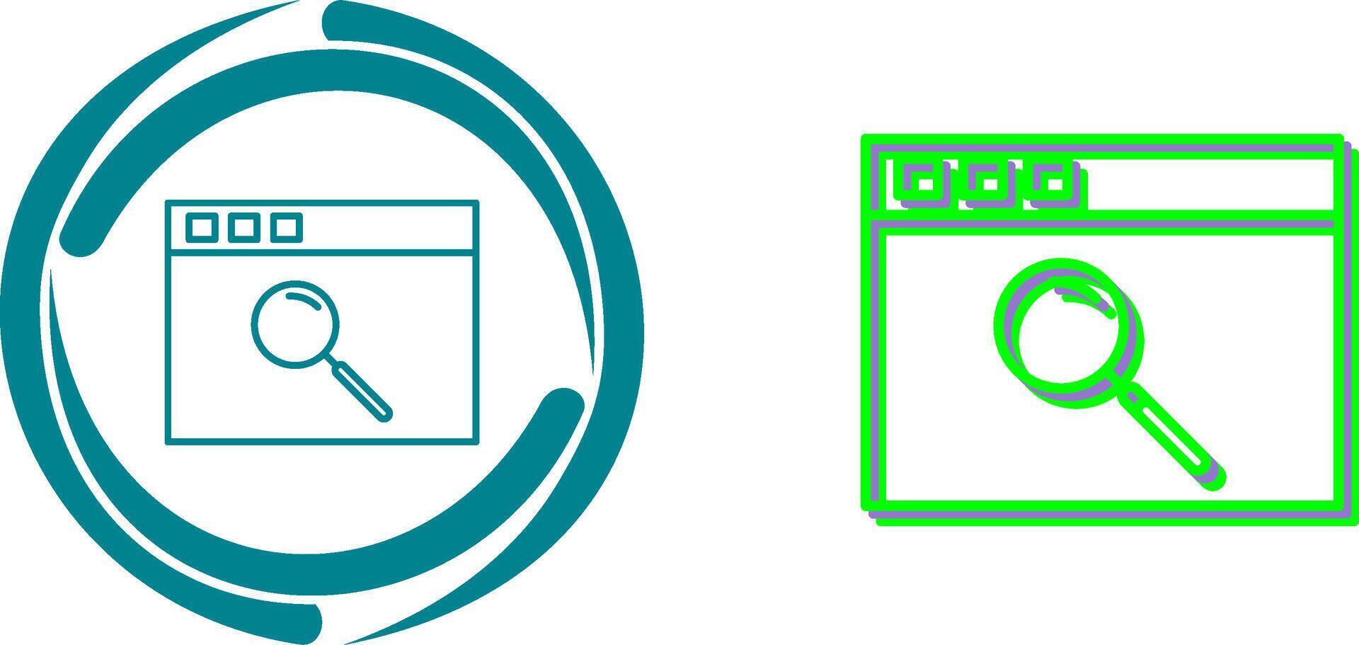Unique Browser Icon Design vector