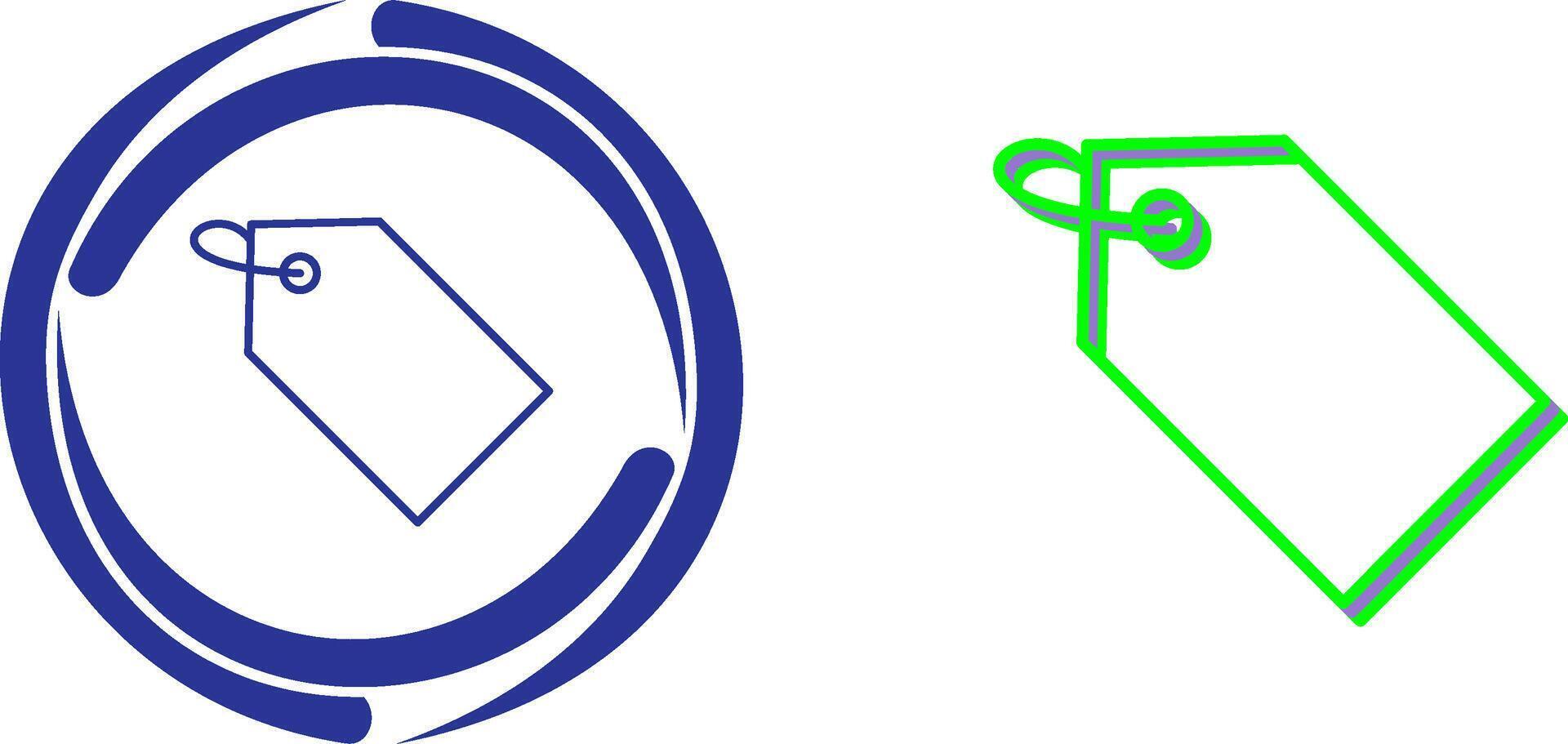 Unique Tag Icon Design vector
