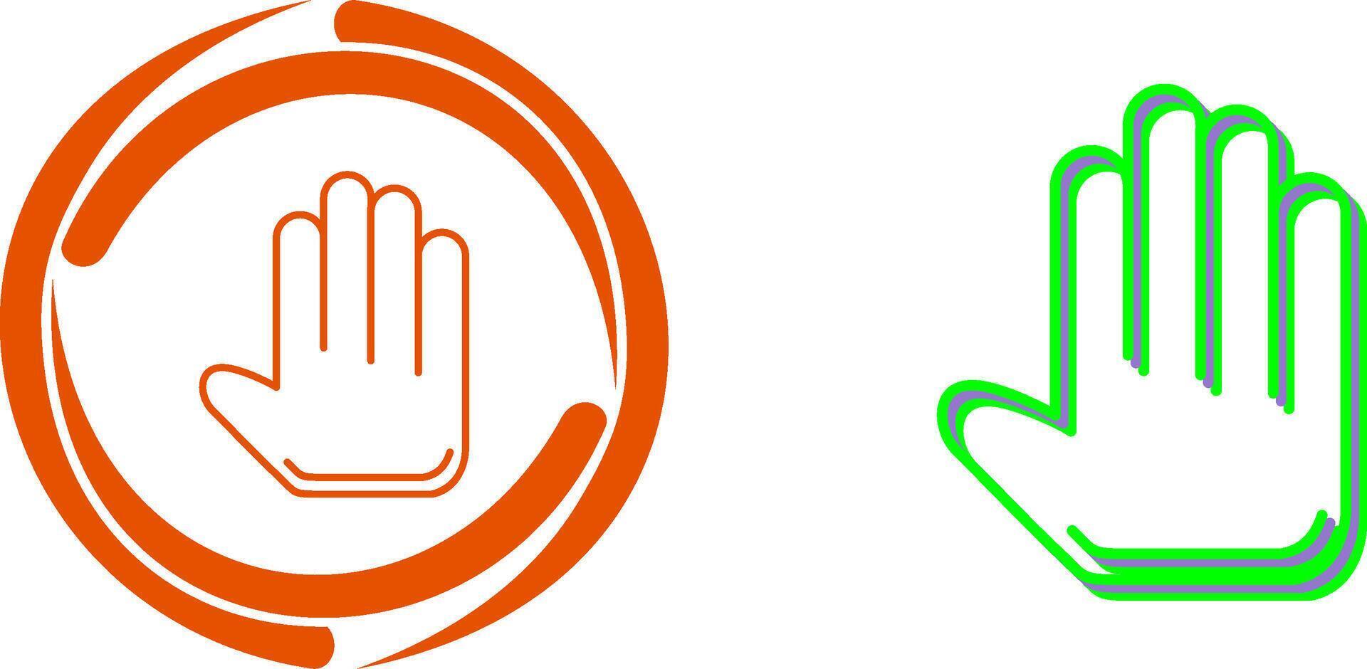 Unique Hand Tool Icon Design vector