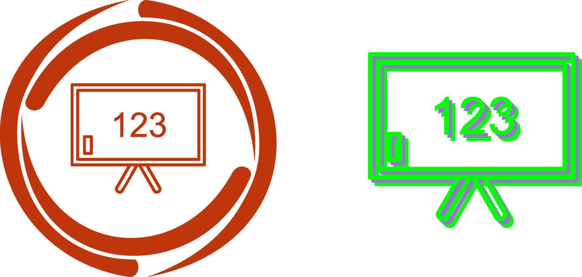 Unique Classroom Board Icon Design vector
