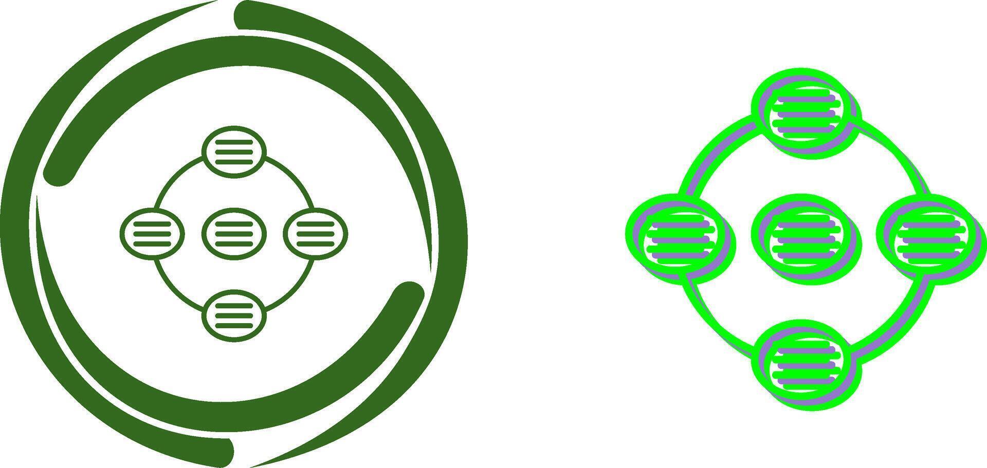 Unique Strategy Connsultation Icon Design vector