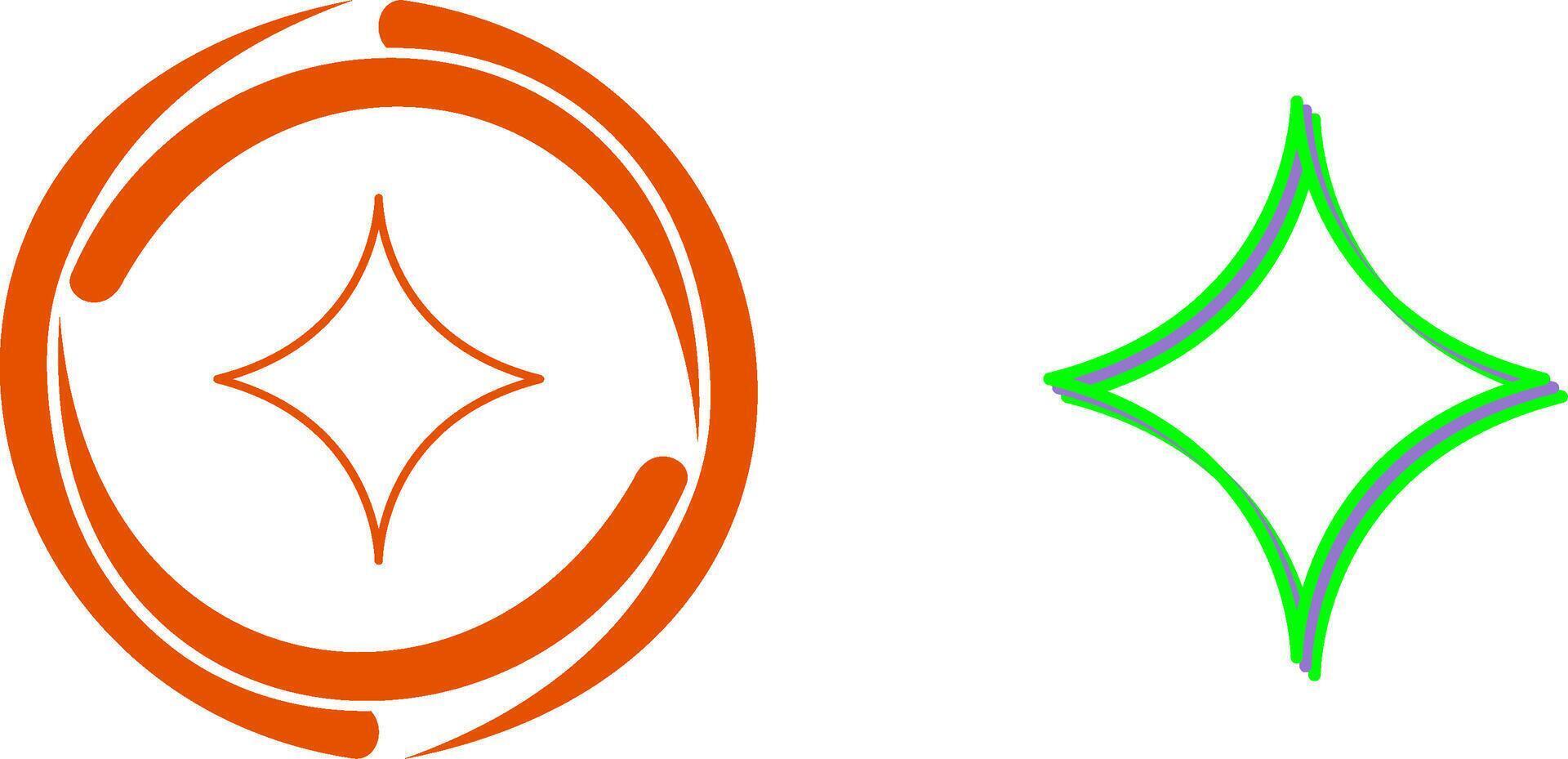 Unique Diamond Icon Design vector
