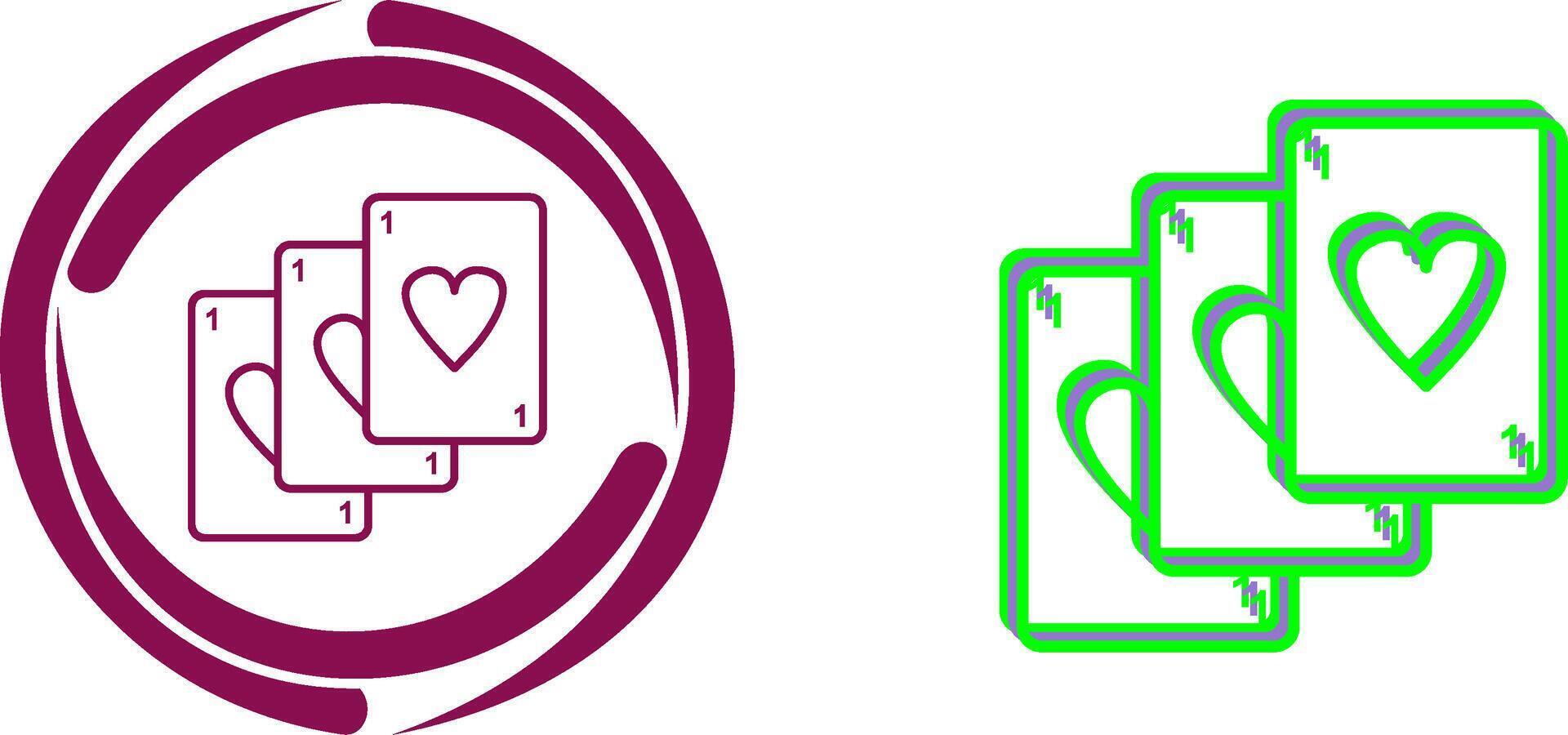 Unique Deck of Cards Icon Design vector