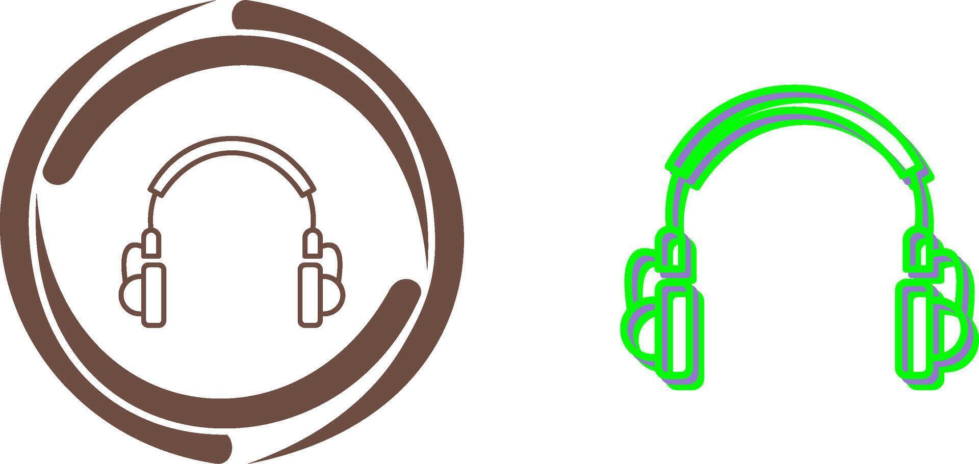 Unique Headphones Icon Design vector