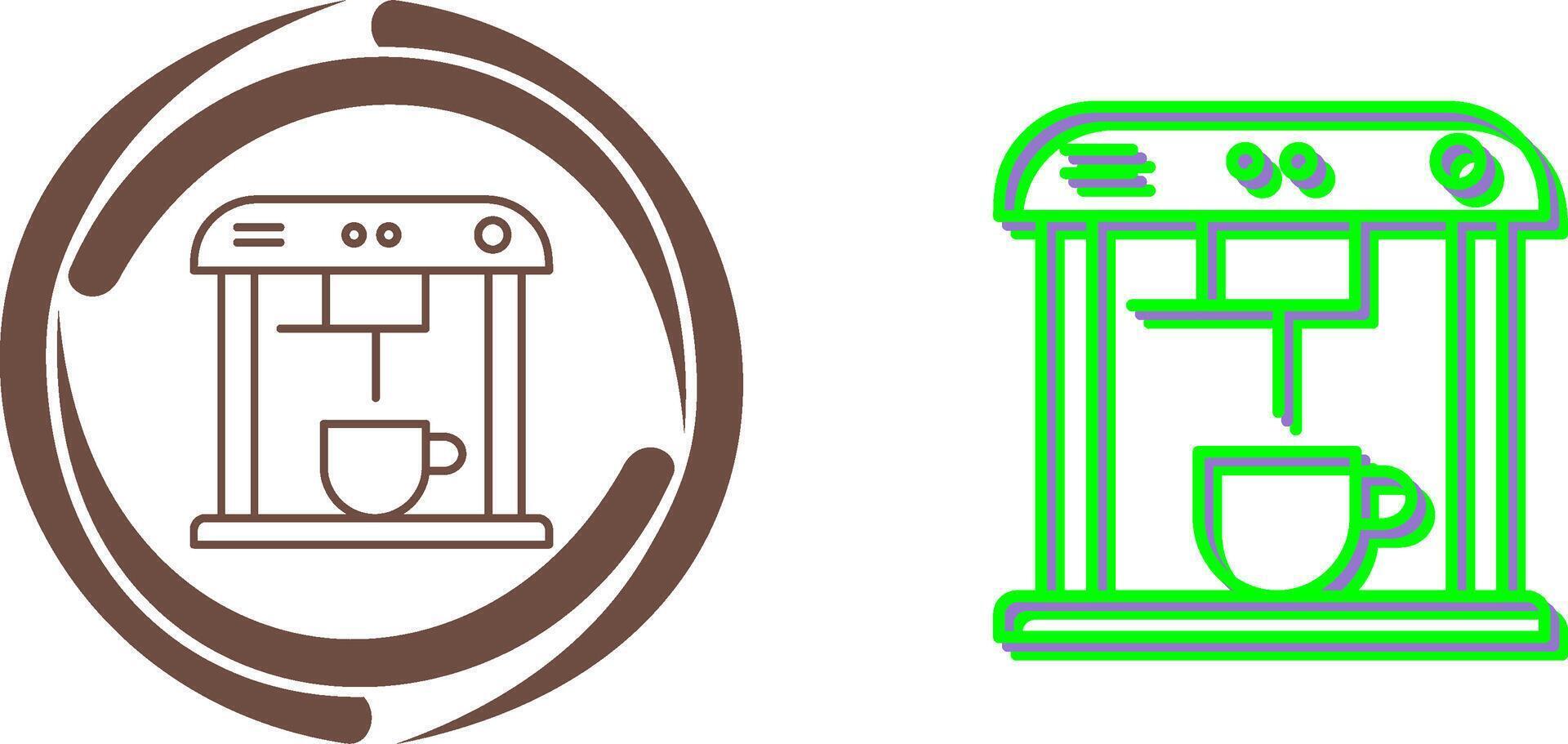 Unique Coffee Machine Icon Design vector