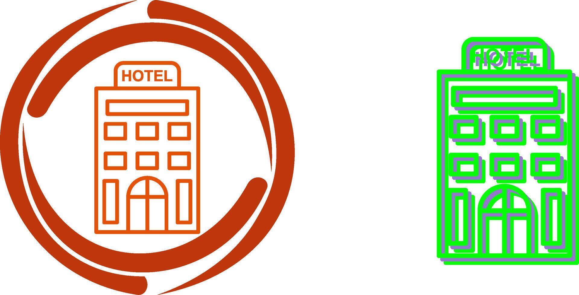 diseño de icono de hotel vector