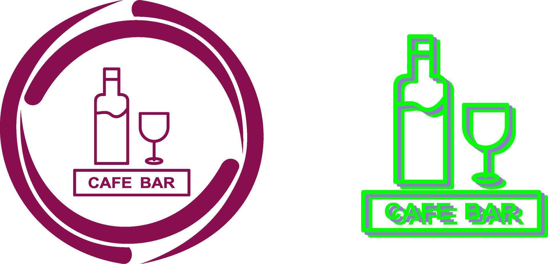 Unique Drinks Cafe Icon Design vector